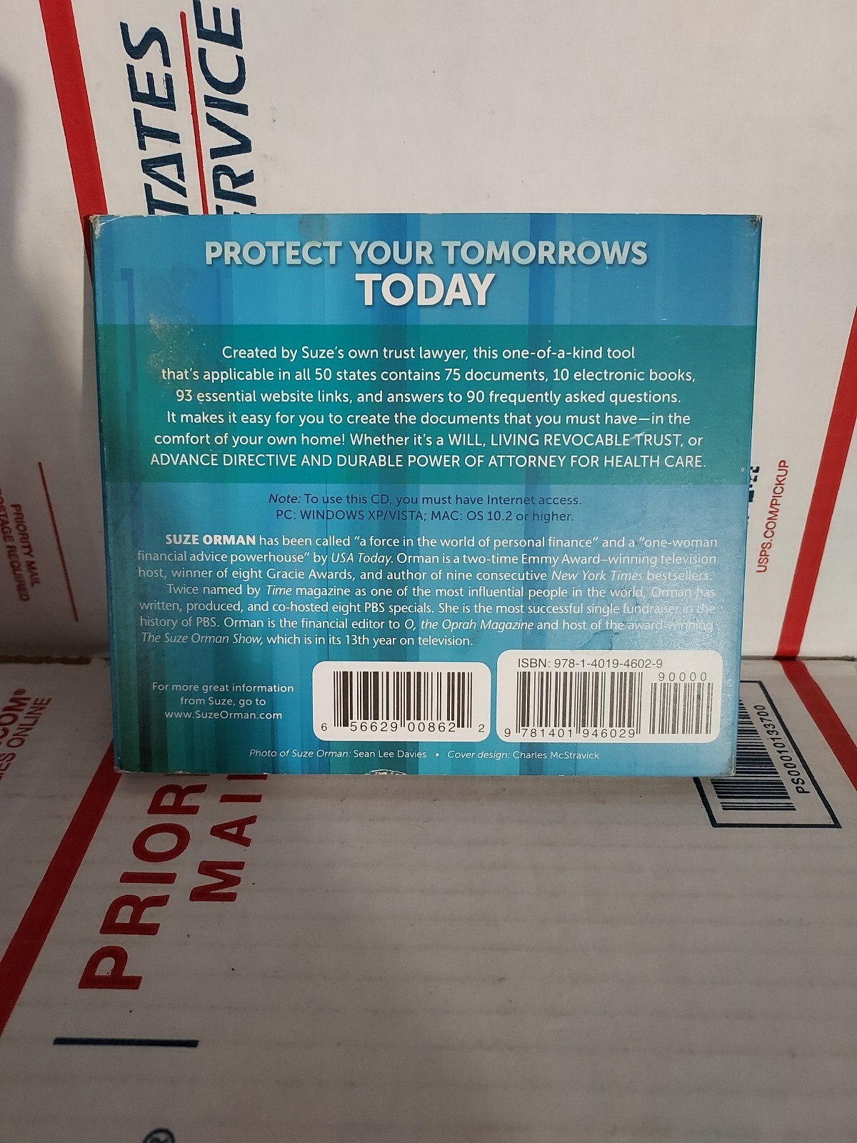 Suze Orman – Protect Your Tomorrows Today (CD-ROM) Good Used ~ Shelf162j