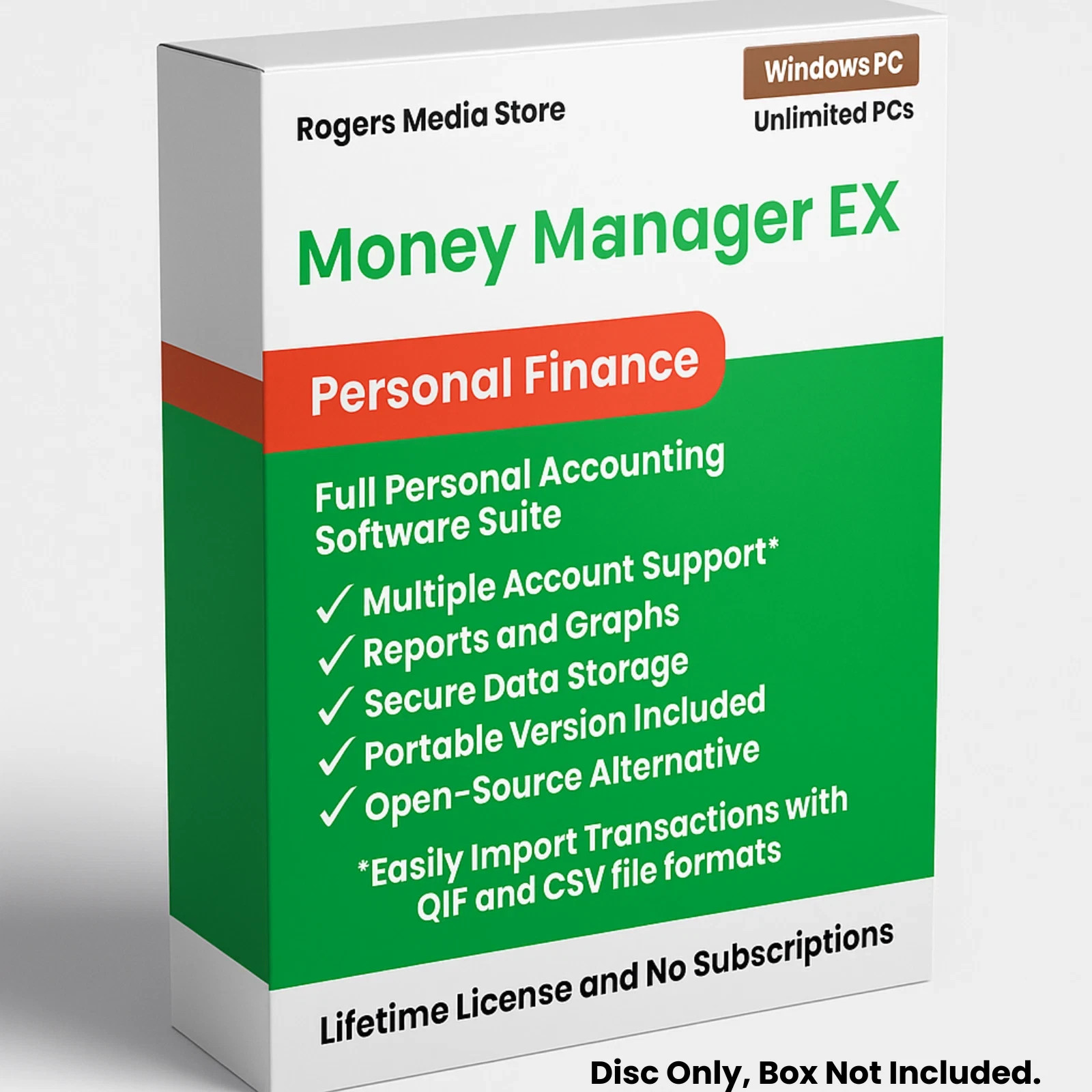 Money Manager Ex – Personal Accounting, Banking And Budgeting Software | CD