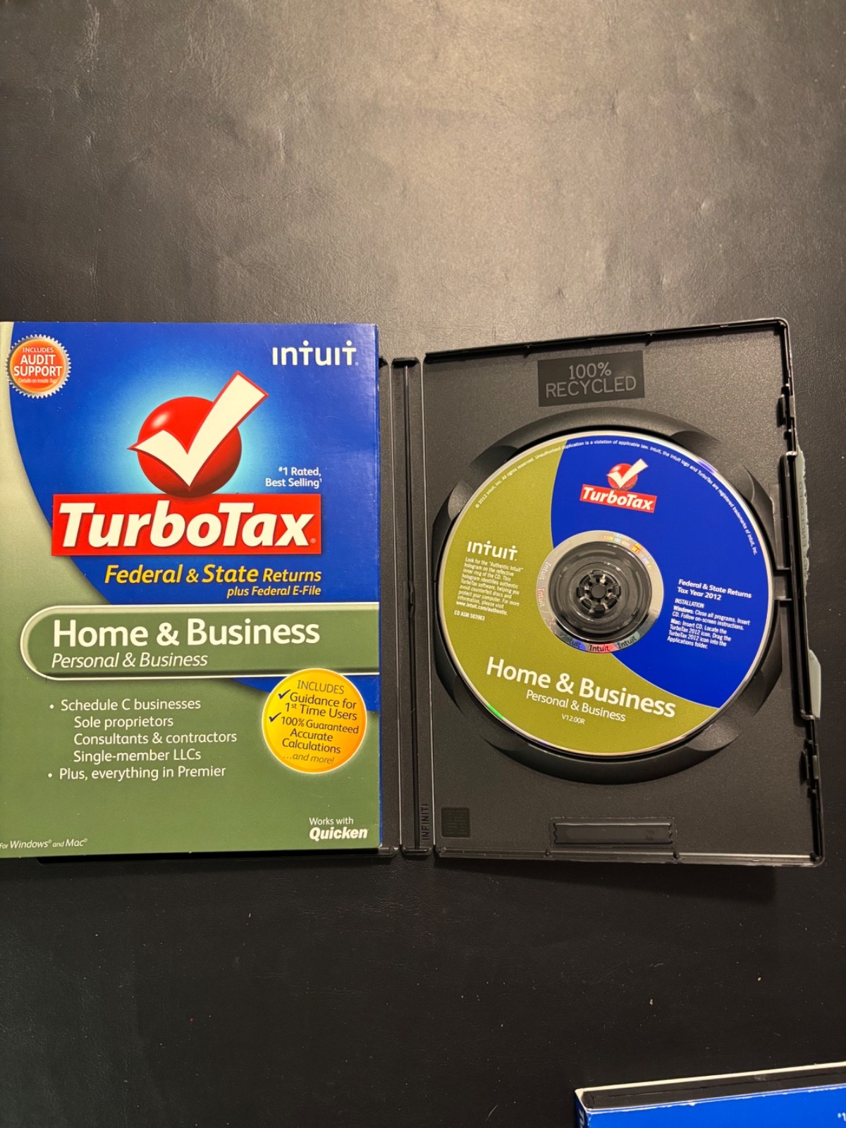 2012 TurboTax Home and Business CD Windows/Mac