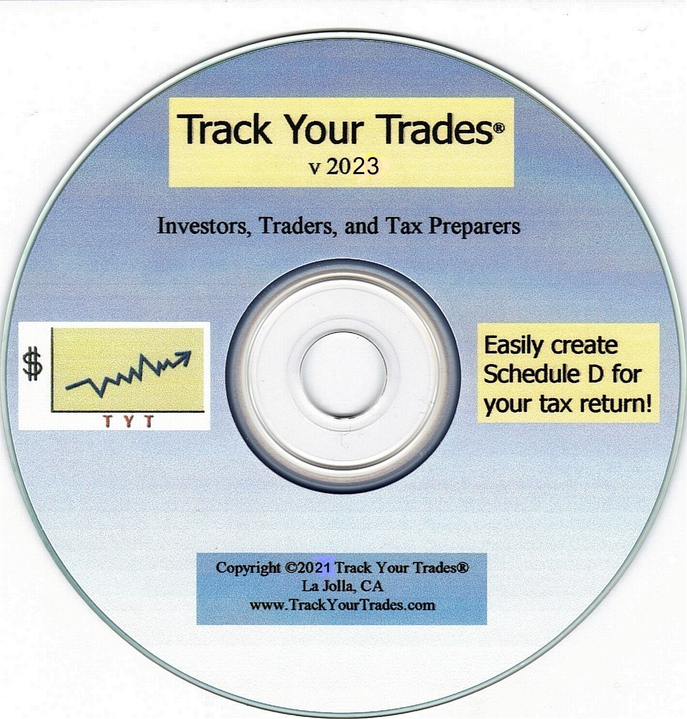 Track Your Trades! IRS Schedule D tax return software 2023. Windows PC or laptop
