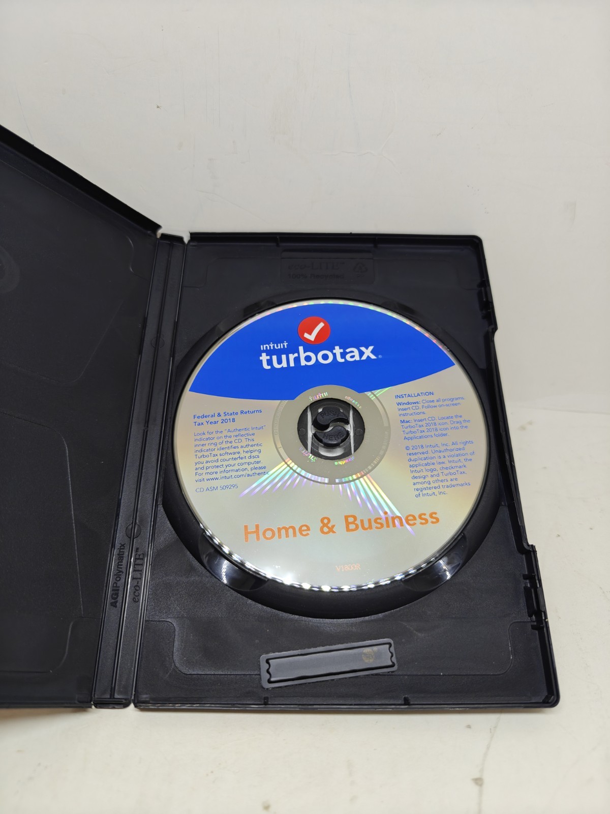 TurboTax 2018 Home & Business CD For Windows And Mac