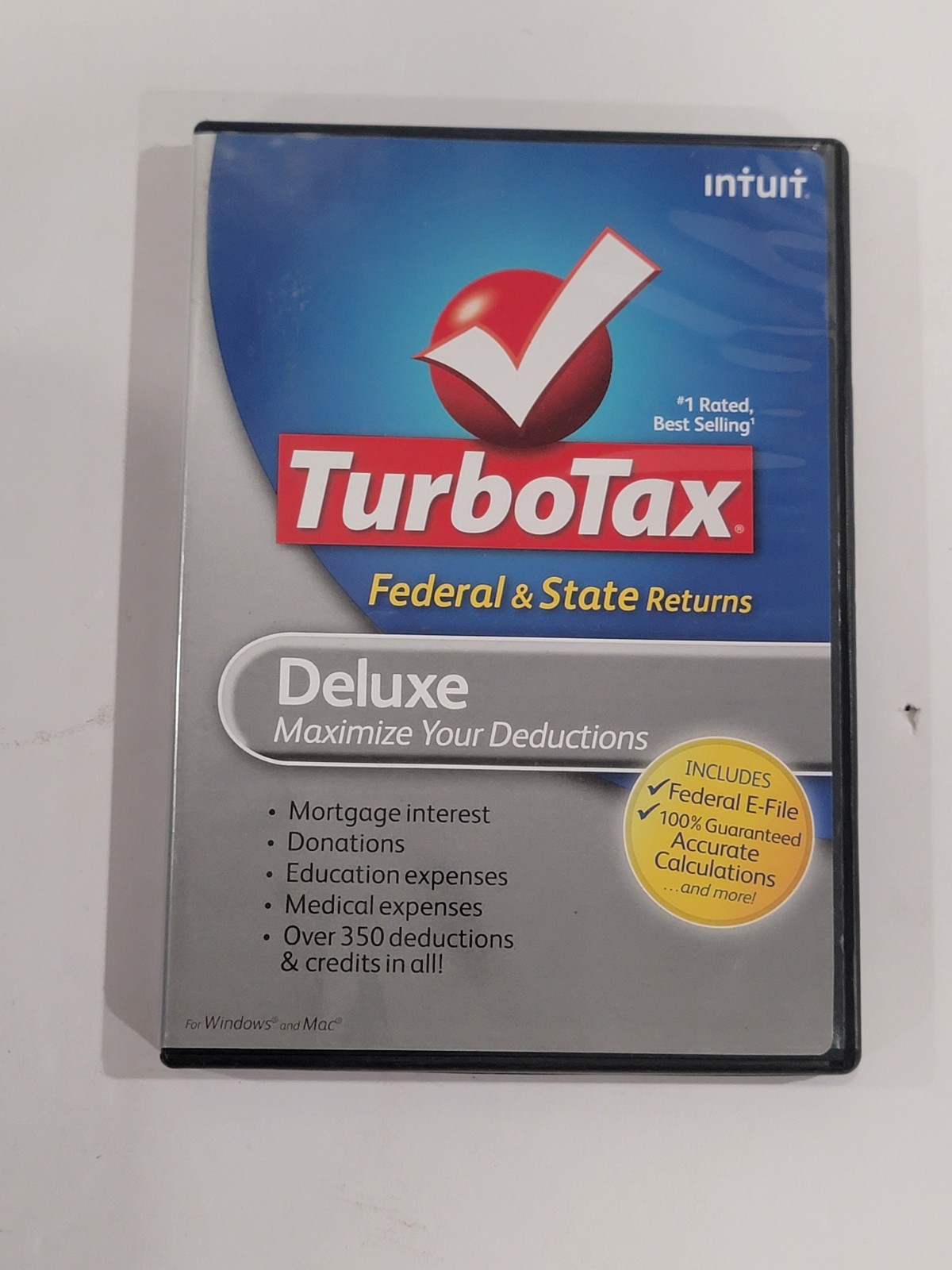 Intuit TurboTax Deluxe 2009 Software – Federal And State
