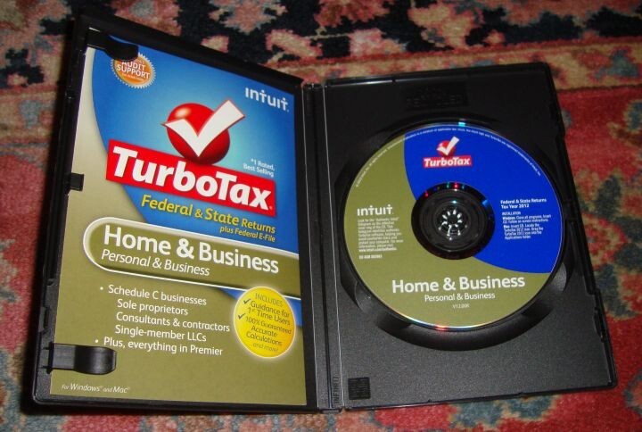 2012 Turbotax Home & Business Federal & State CD PERSONAL & SMALL BUSINESS