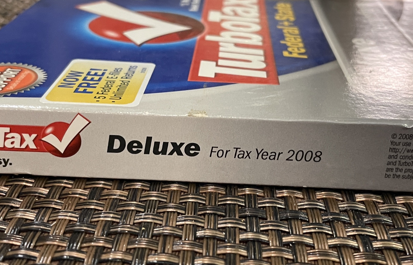 ✅Turbo Tax Deluxe 2008 Federal & State Returns plus Federal E-File in Sleeve