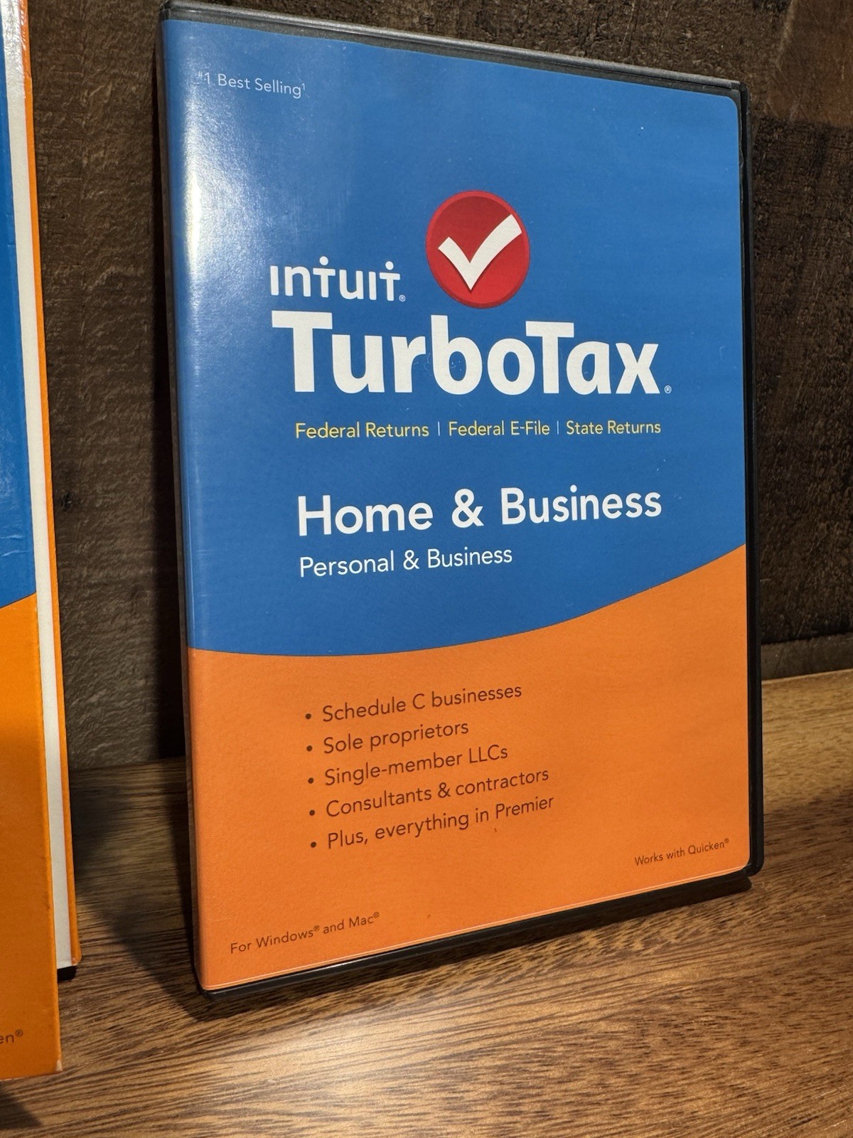 Intuit TurboTax 2015 Home & Business CD Federal State Wondows And Mac