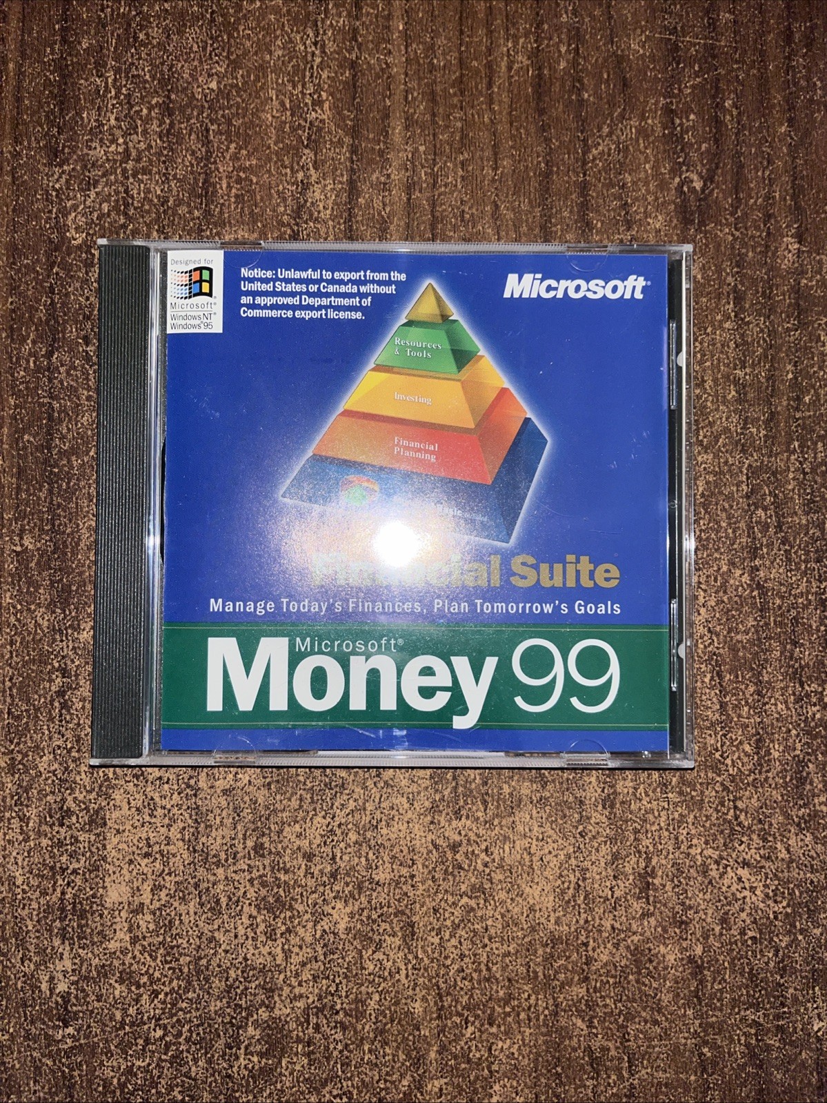Microsoft Money 99 Financial Suite (1999) Financial Management CD-ROM Win 95 98