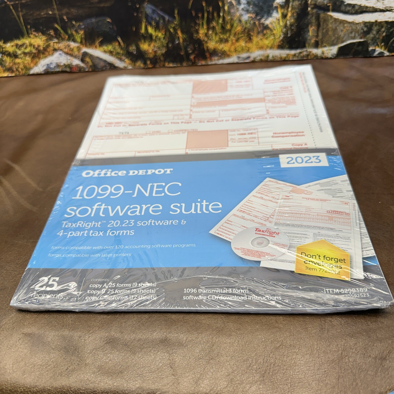 Office Depot 1099-NEC Software Suite 2023 25 Recipients New Sealed TaxRight USA