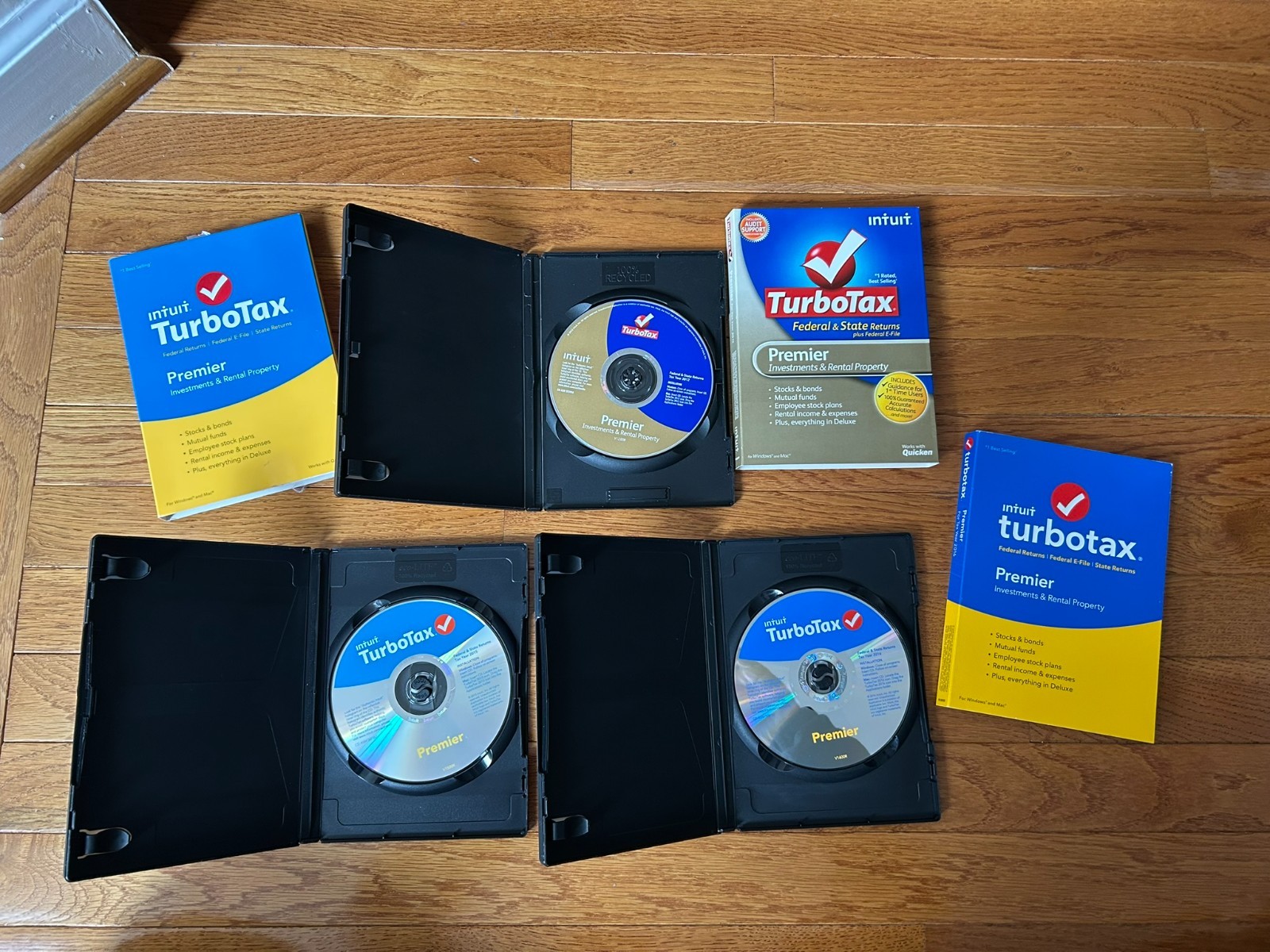Turbo Tax Premier Lot 2012 2015 2016 for Windows MAC cd-rom