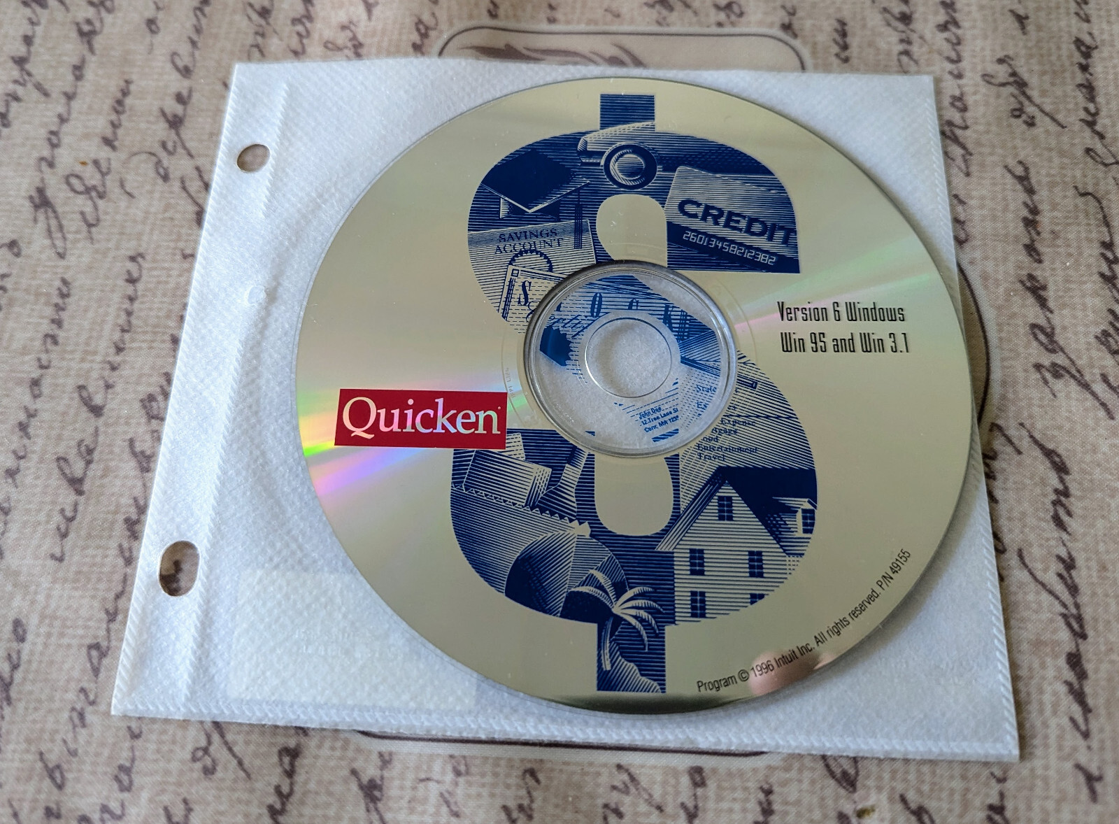 Quicken Version 6 Windows Win 95 and Win 3.1 – CD-ROM
