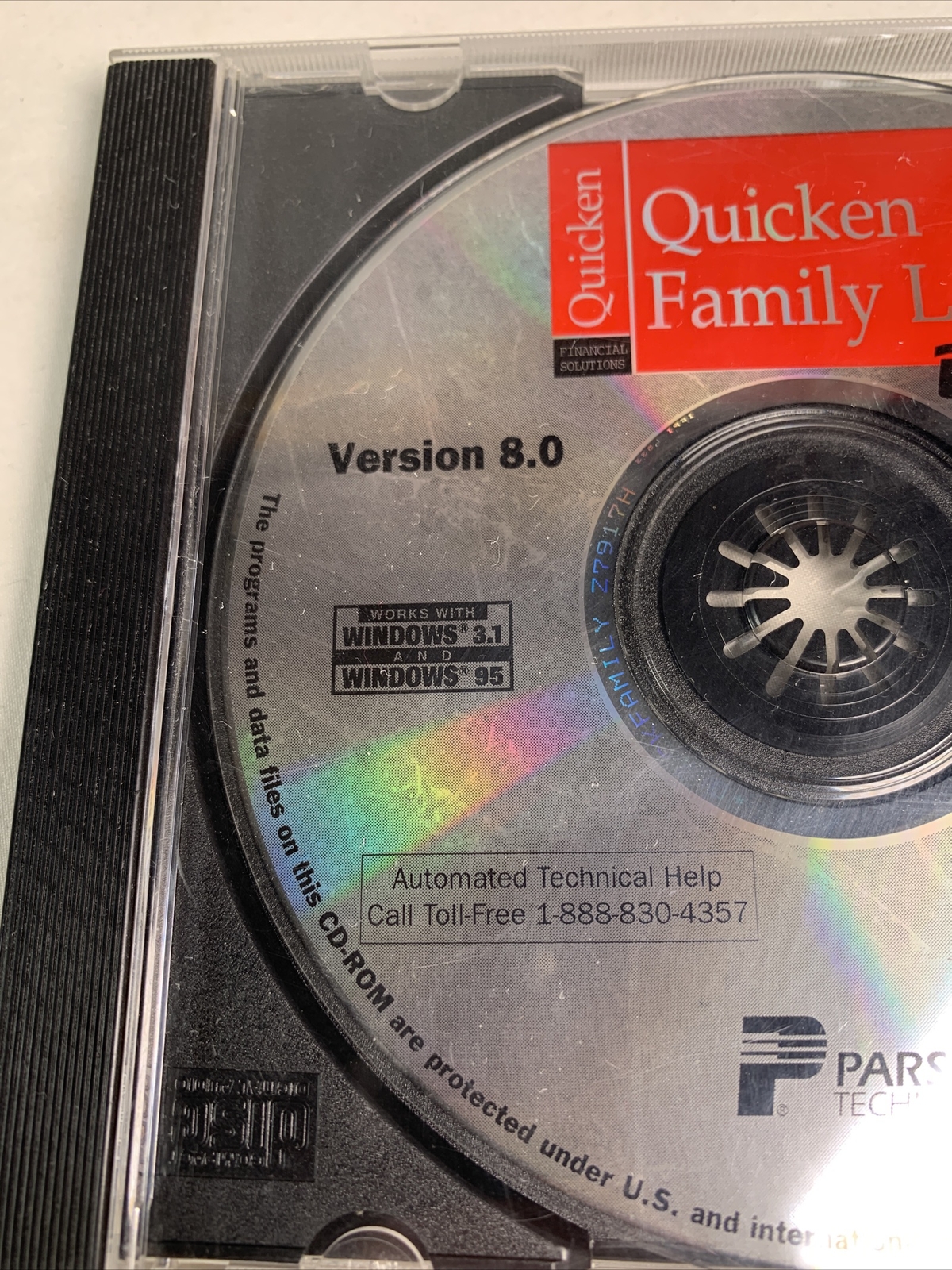 Parsons Technology Intuit QUICKEN FAMILY LAWYER 8.0 for Windows 3.1 or 95