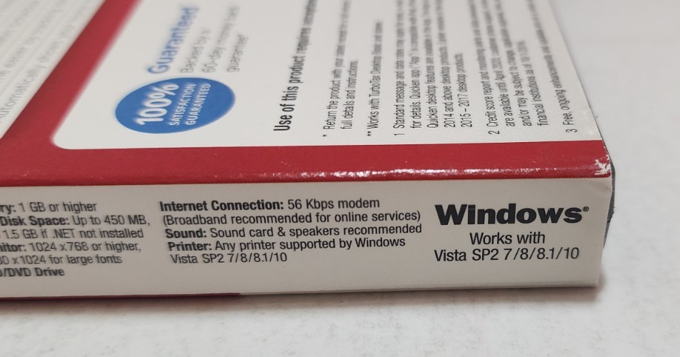 Intuit Quicken 2017 Deluxe For Windows Software Disc READ BEFORE PURCHASING!!