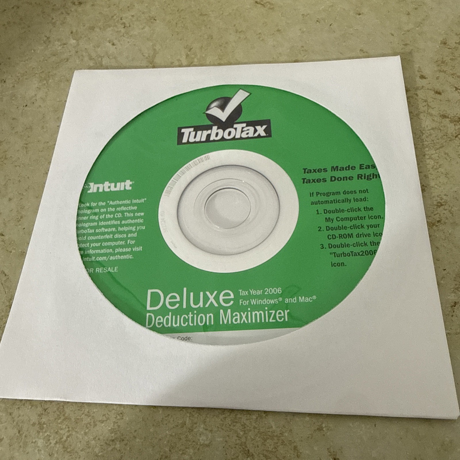 Intuit TurboTax Deluxe 2006 Deluxe for Windows and Mac