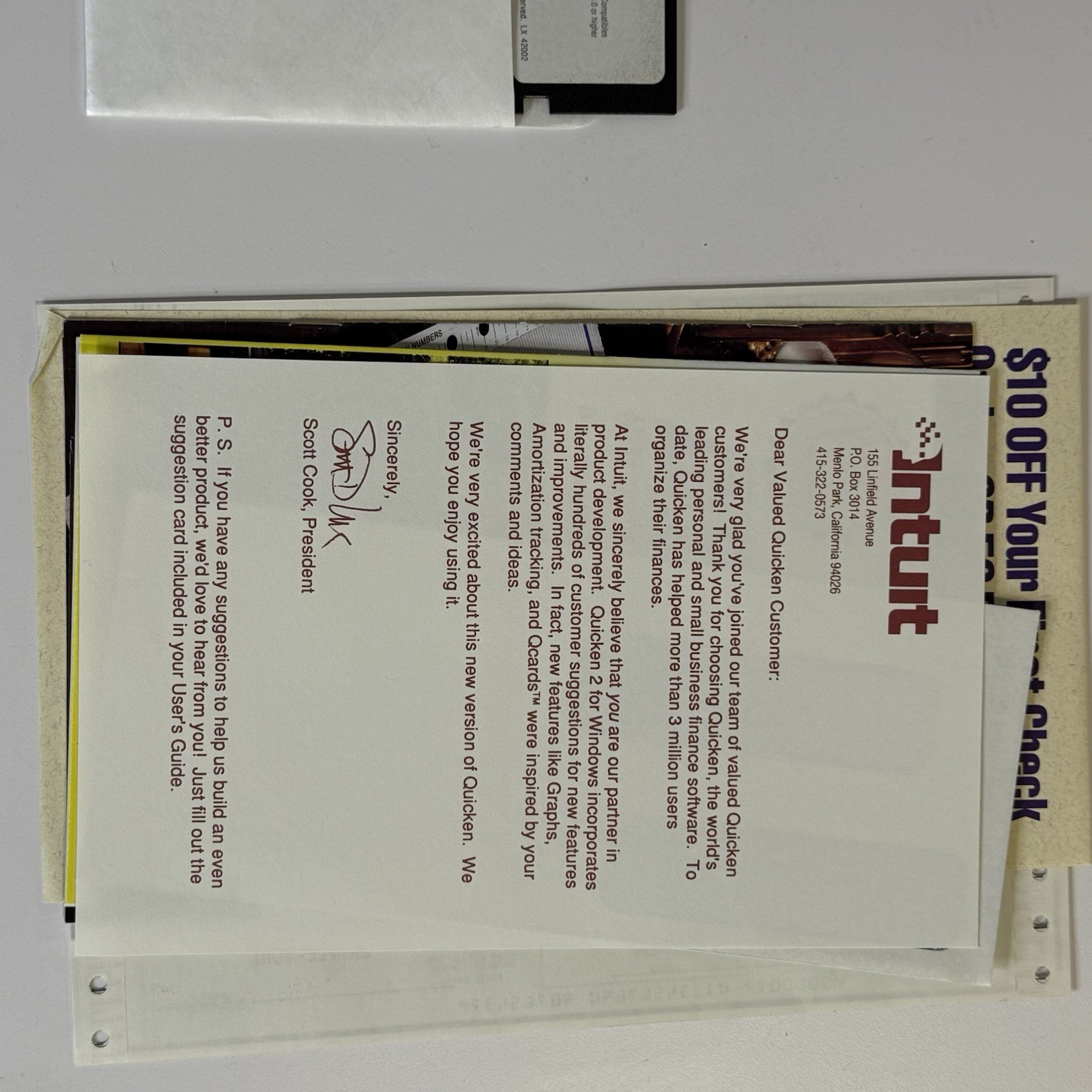 Intuit Quicken 2.0 Windows IBM Personal Finance Software W/ Disks Vintage 1992