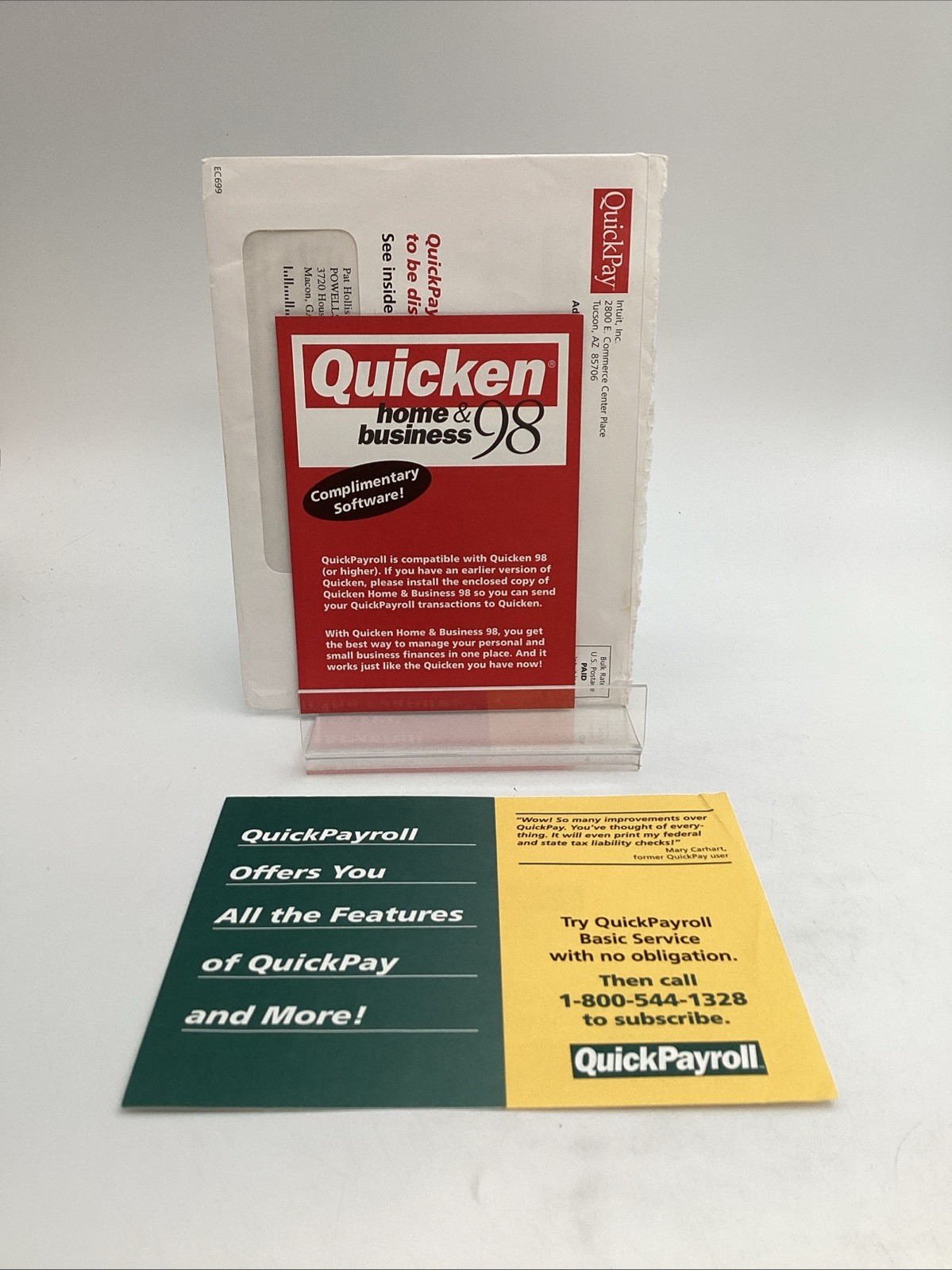 Quicken Financial Solutions Intuit QuickBooks 99 Accounting Software Windows