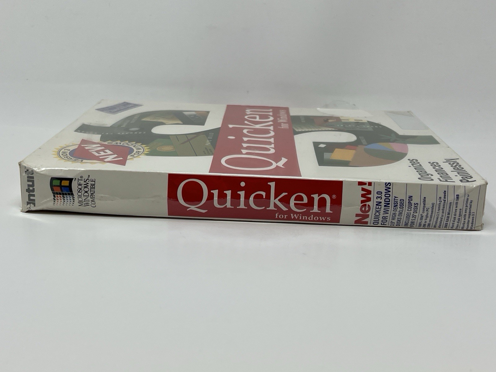 Intuit Quicken For Windows Version 3.0 Organizes Finances Painlessly New Sealed