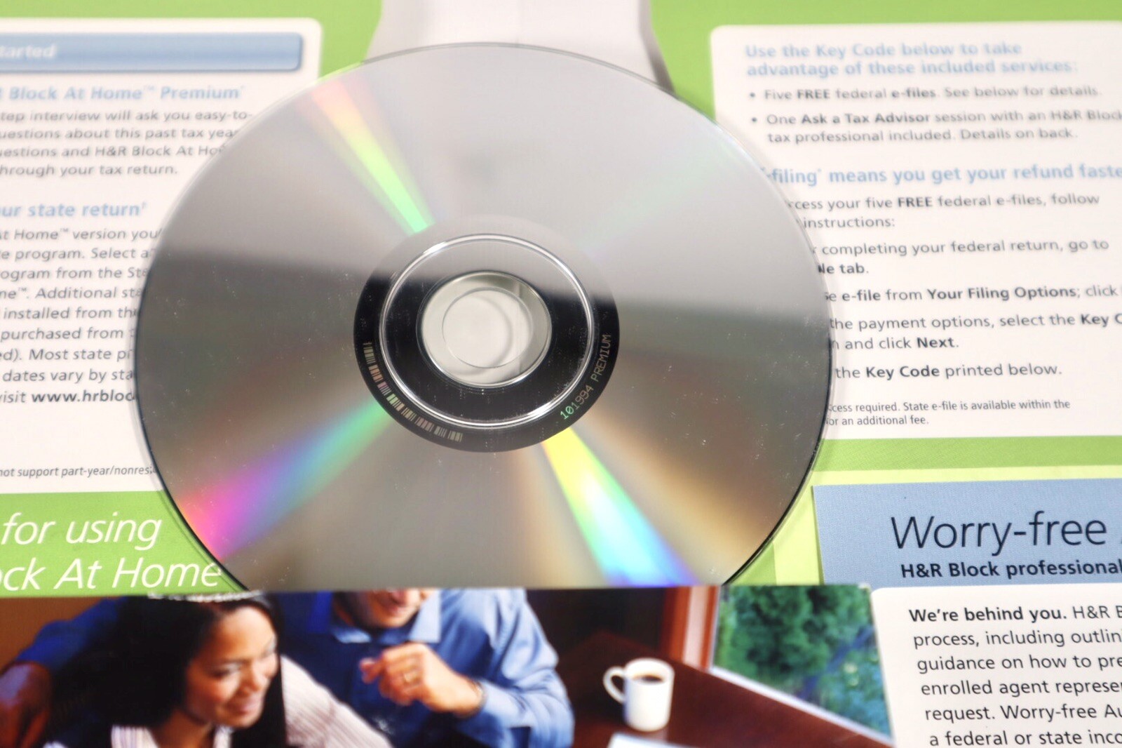 H&R Block At Home 2009 Premium Federal + State + eFile PC MAC CD past tax audit