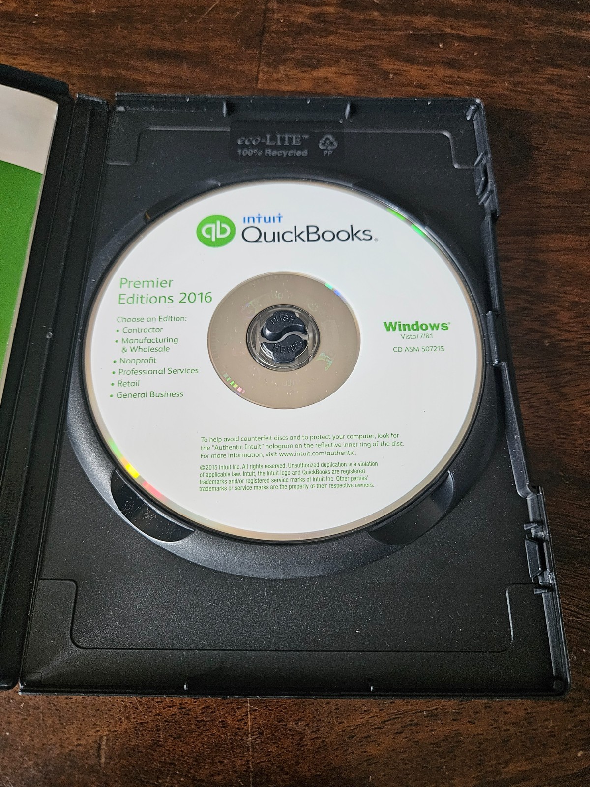 Intuit QUICKBOOKS Desktop PREMIER 2016 Windows 10 & 11 = NO SUBSCRIPTION =