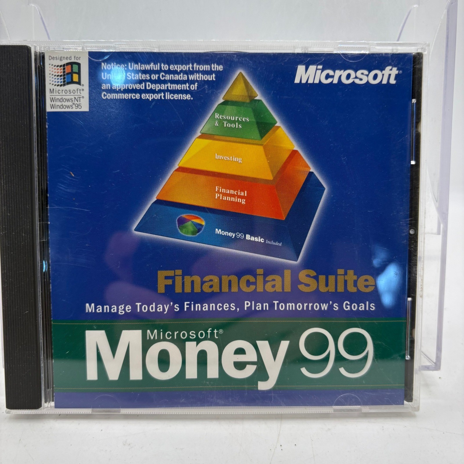 Microsoft Money 99 Financial Suite PC Software Windows 95 NT CD-ROM X03-68768