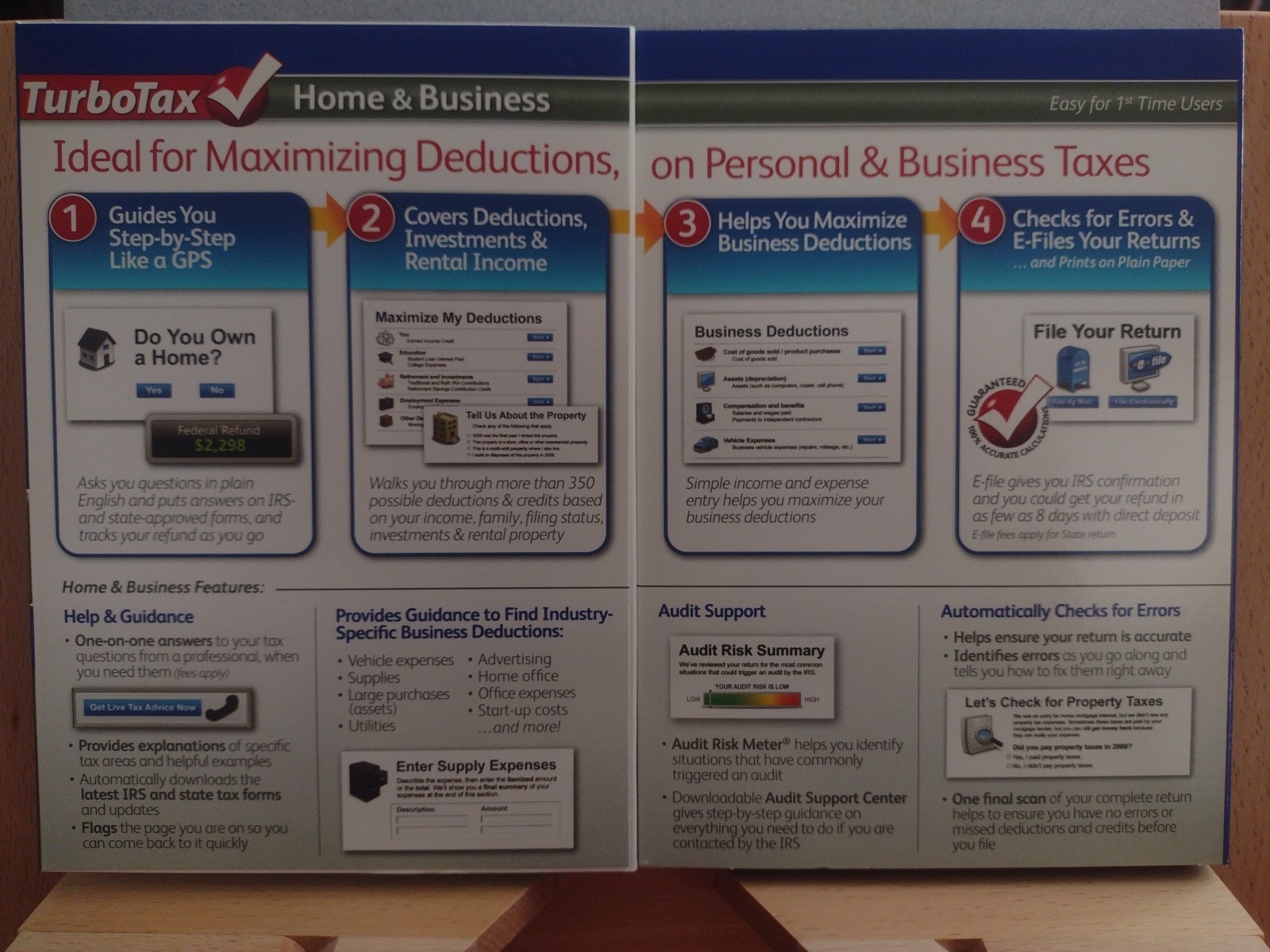 2009 TurboTax Home and Business CD Windows/Mac