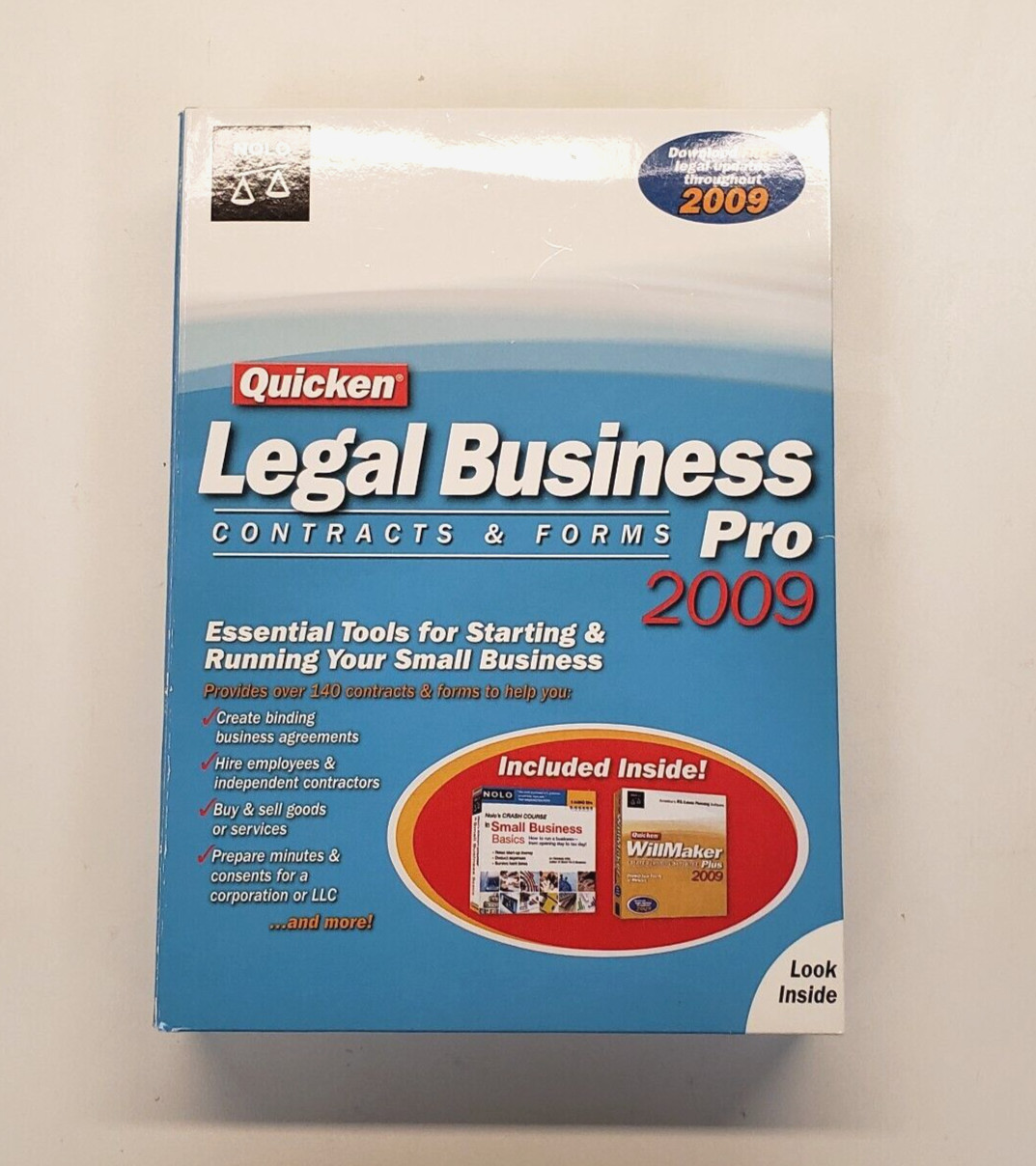 Quicken Legal Business Pro 2009 for Windows 7 CDs plus Companion Book