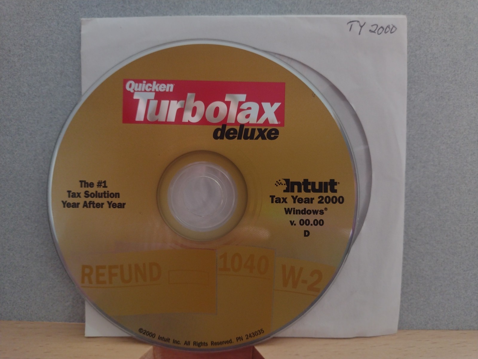 2000 TurboTax Deluxe Federal CD Windows