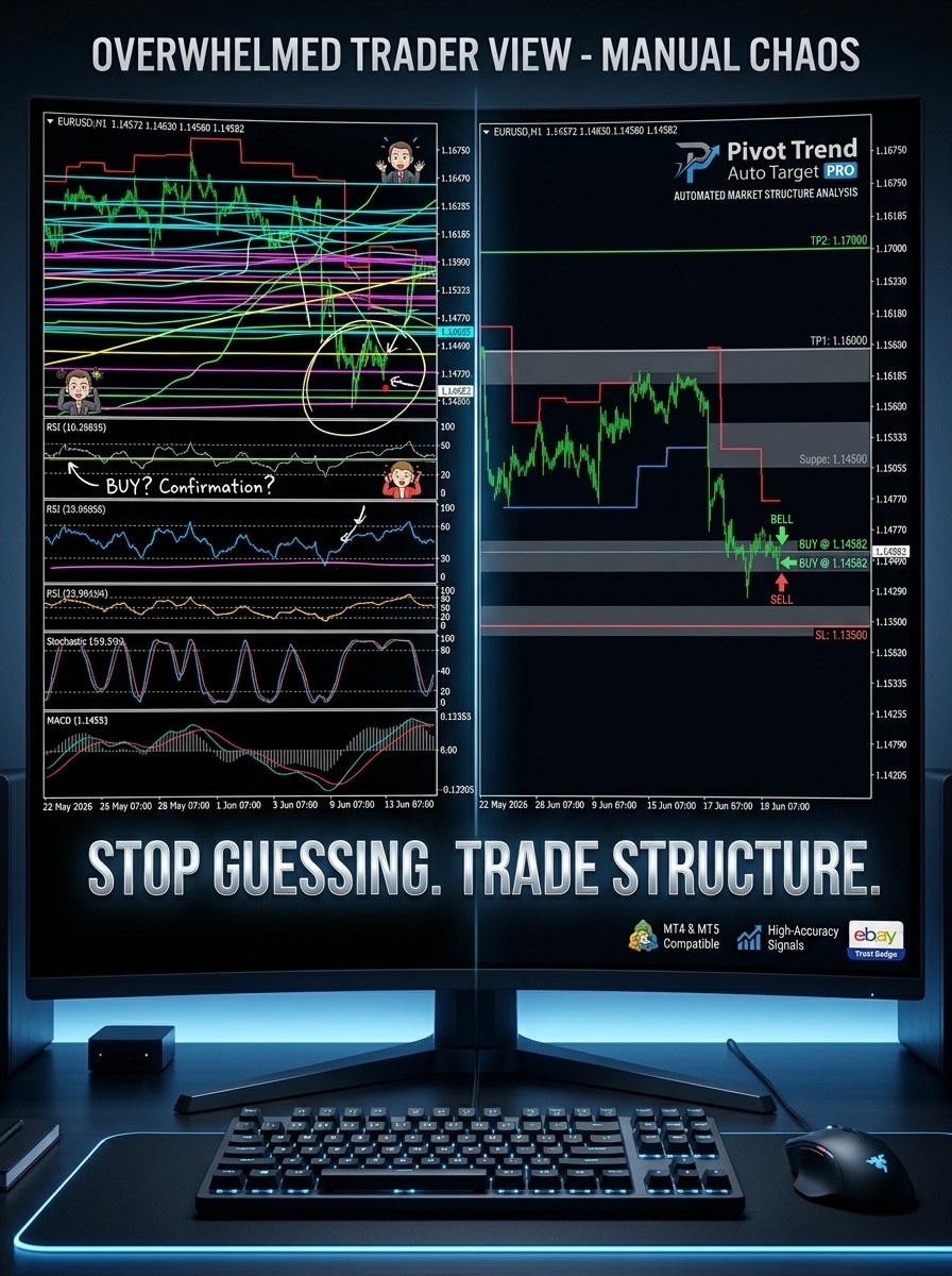 Pivot Trend Pro – Auto Target Indikator für MetaTrader 4 (MT4)