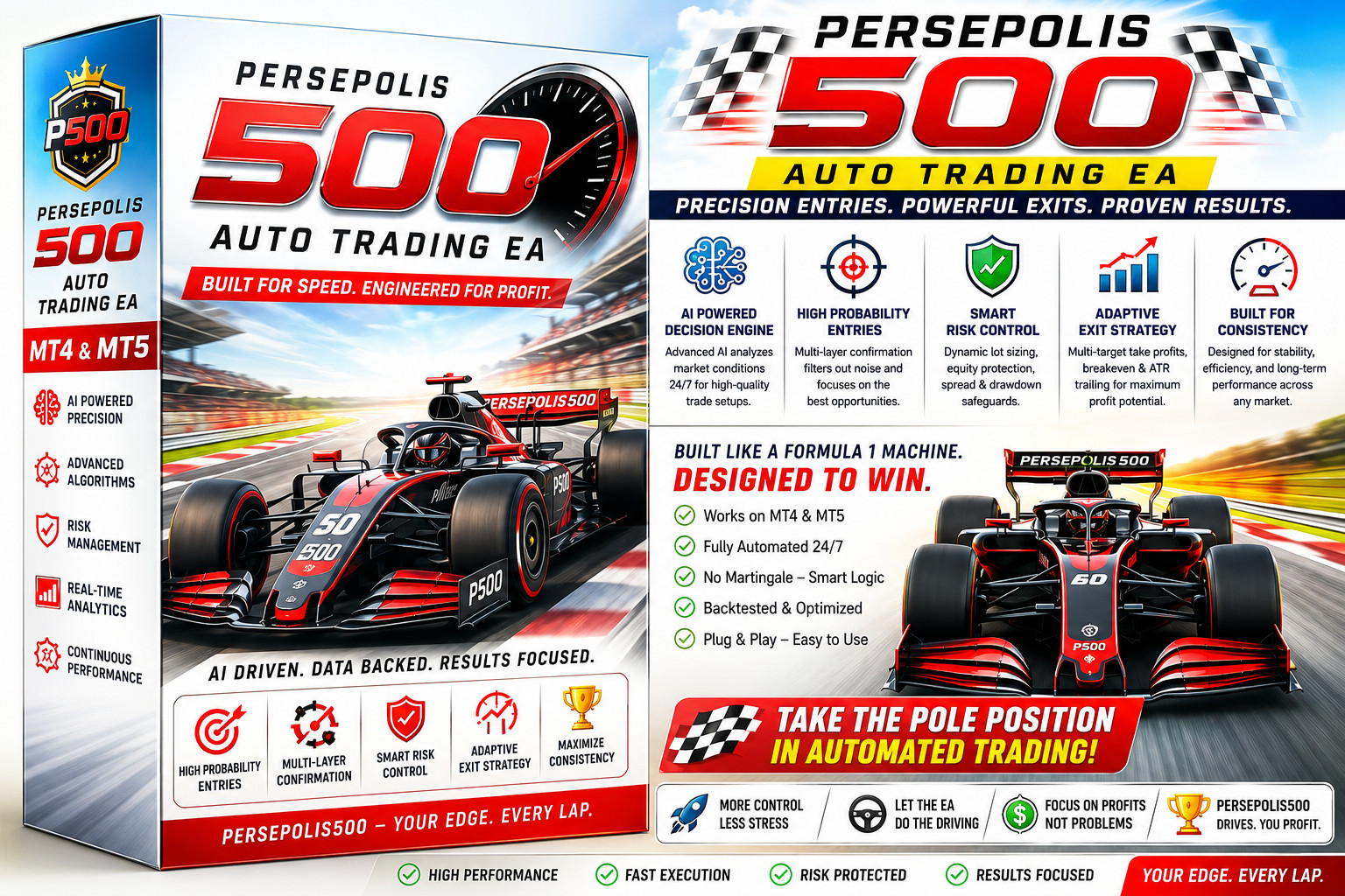 Persepolis500 Auto Trading EA Robot MT4 & MT5 Forex Bot Automated Expert Advisor