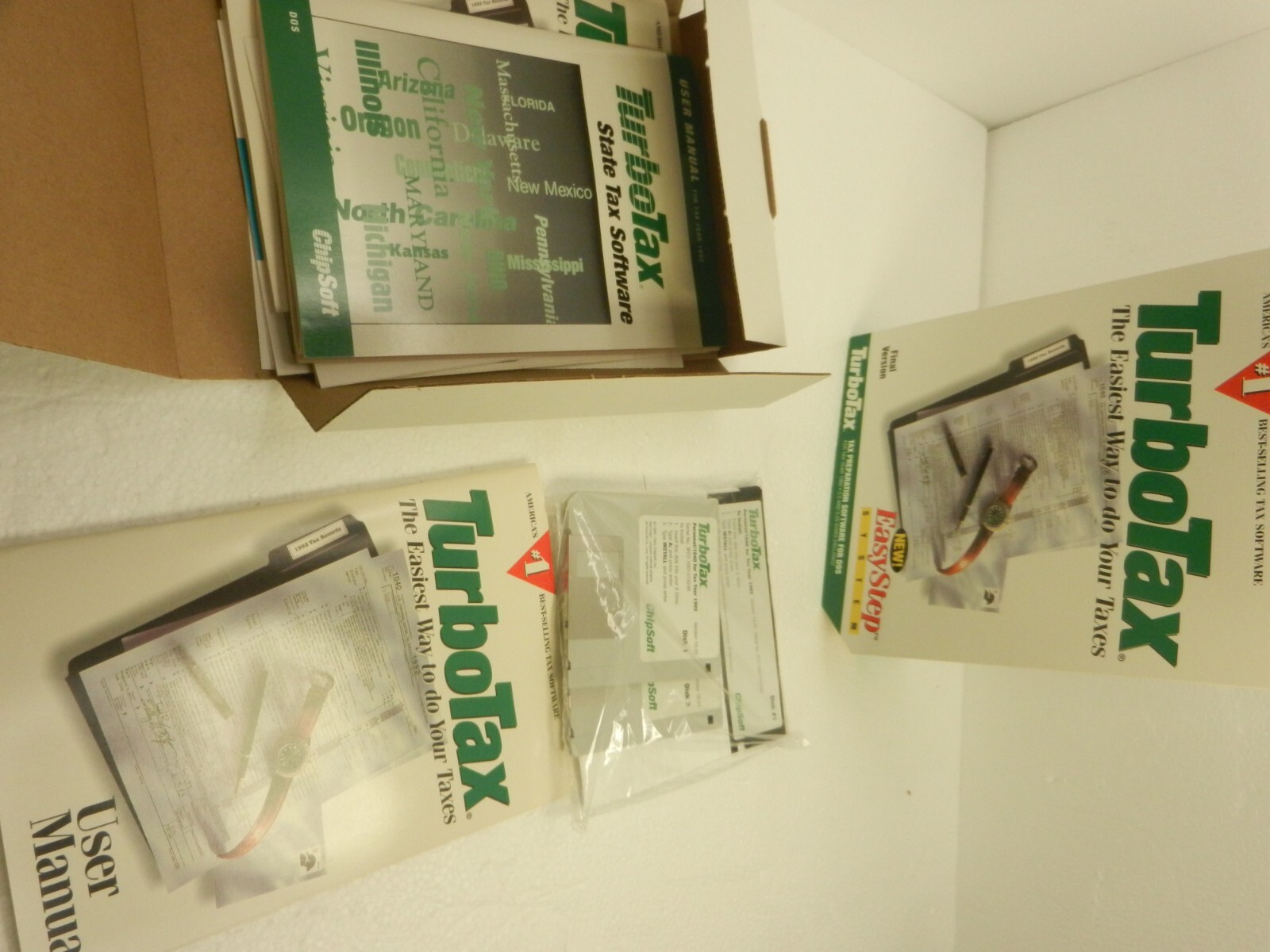 TurboTax 1992 Personal/1040 3.5 and 5-1/4 floppy disks VER 10.0