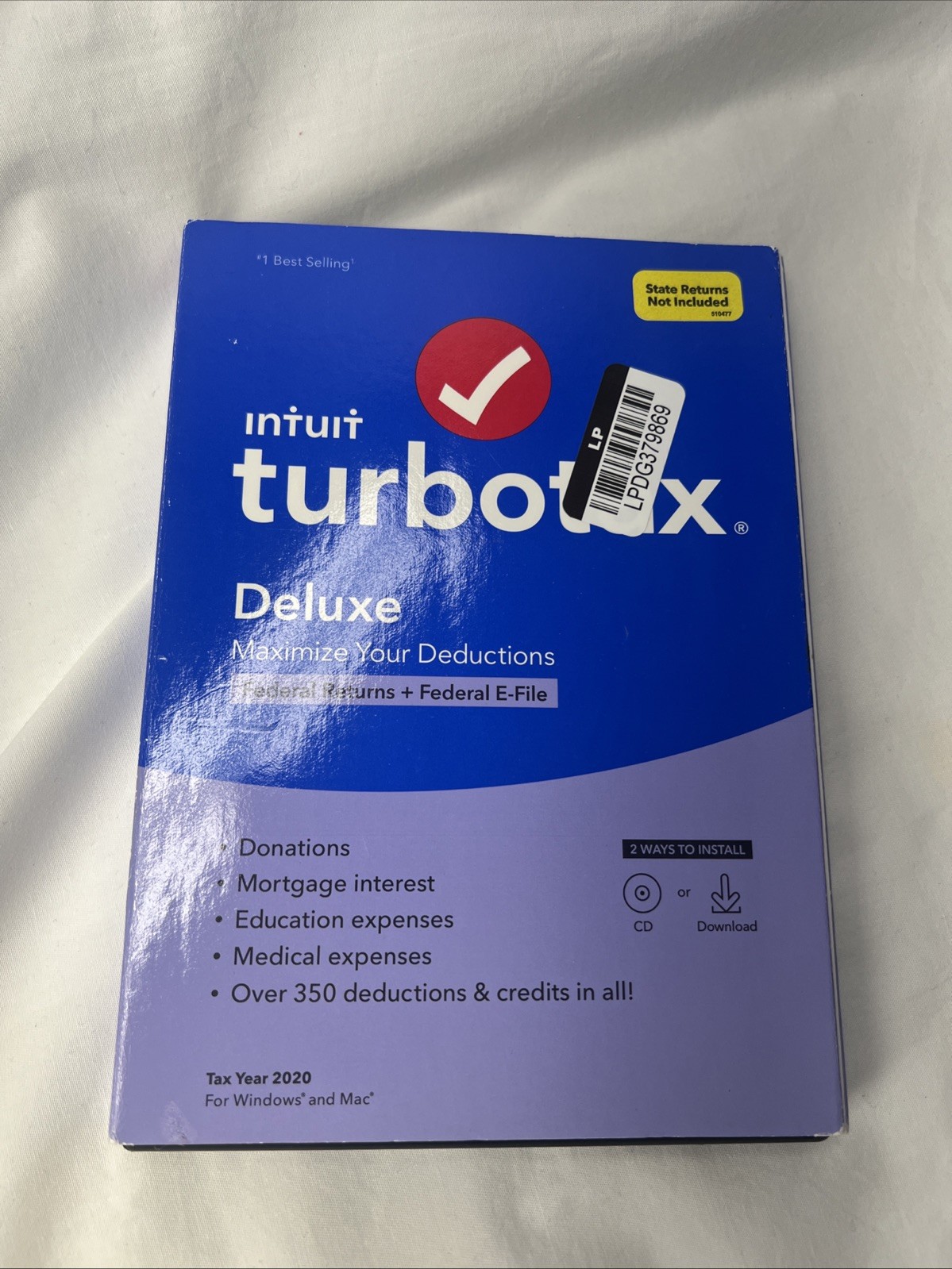 Intuit TurboTax Deluxe Tax Preparation