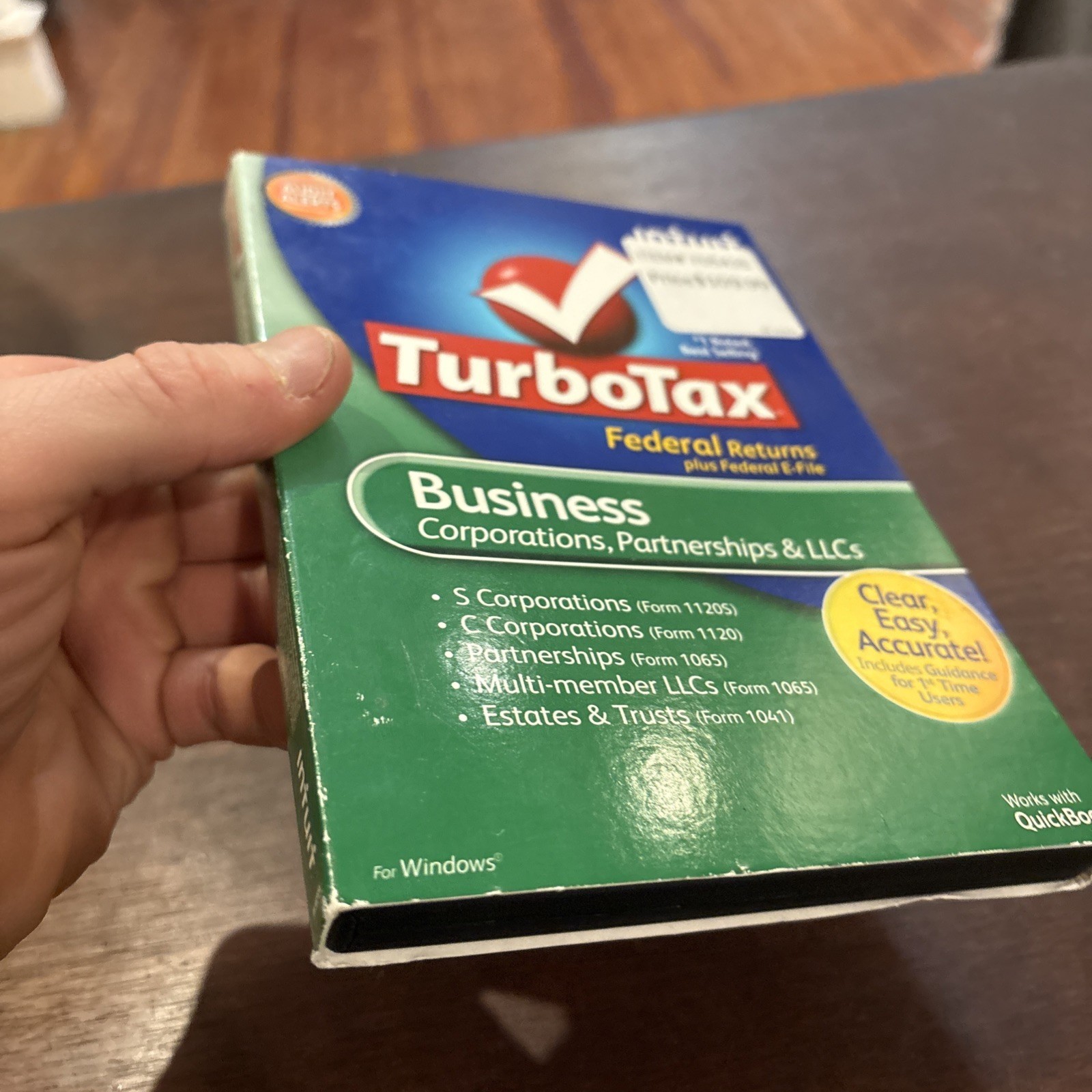 2011 TURBOTAX BUSINESS CD for CORPORATION Partnership, Llc TURBO TAX M1
