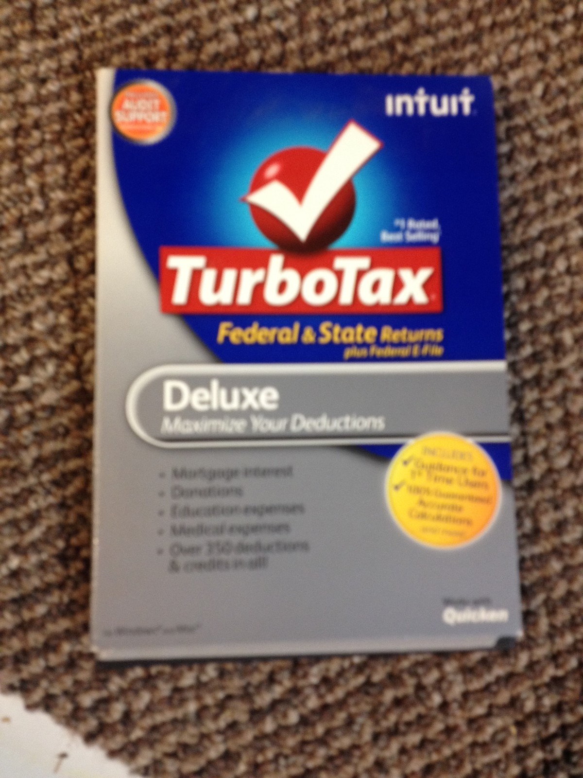 Turbo Tax Deluxe 2012