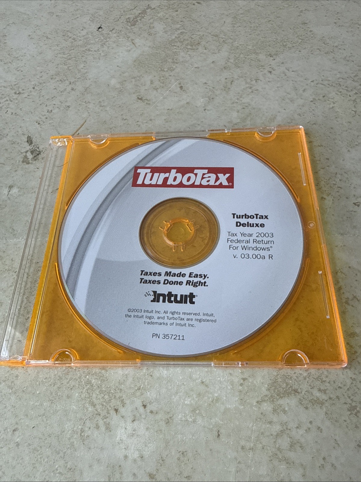 Turbo tax Deluxe Intuit 2003. Taxes made easy!!