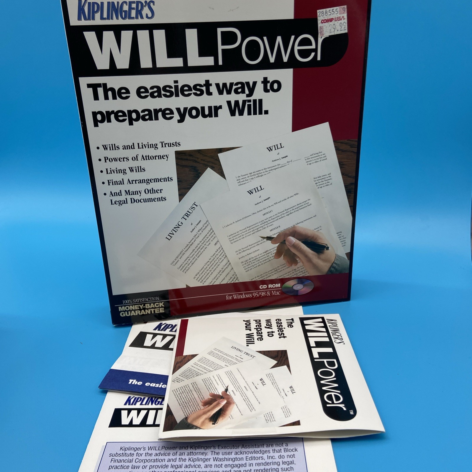 NEW/SEALED Kiplinger’s Home & Business Attorney & WillPower + MyAttorney PC Lot