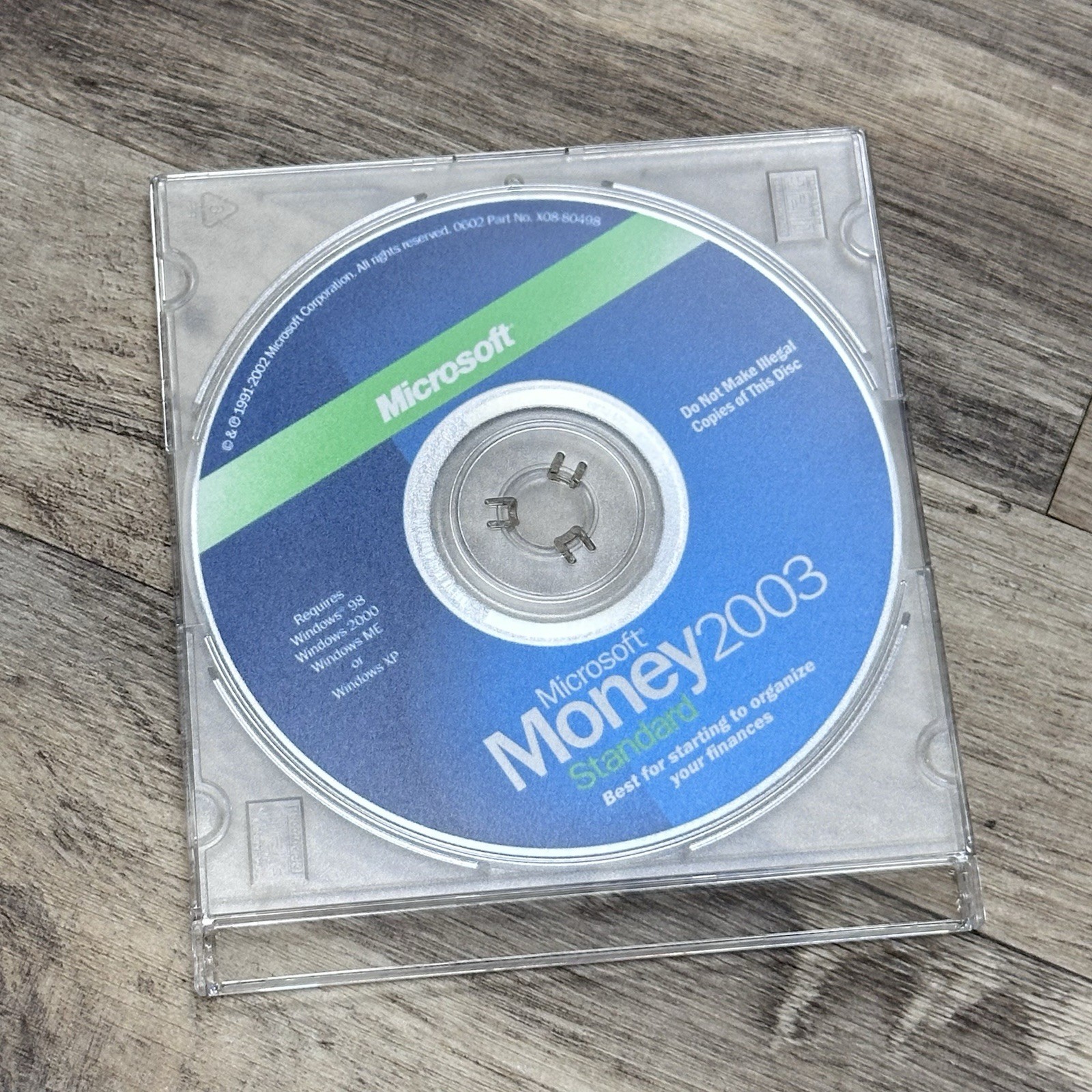 Microsoft Money 2003 Standard Personal Finance Software Disc Only for Windows PC