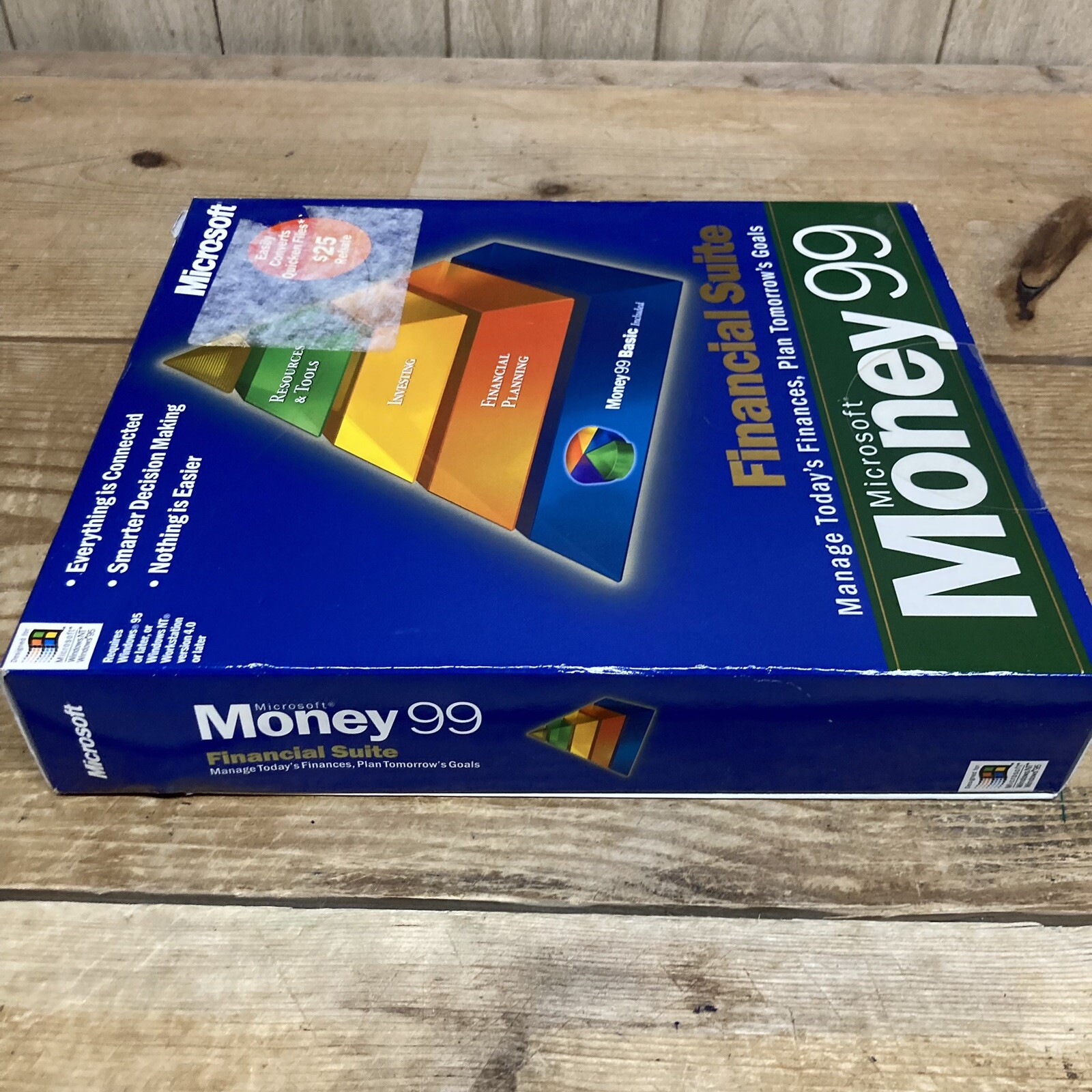 New Sealed Microsoft Money 99 Basic for Windows – Original Retail CD case
