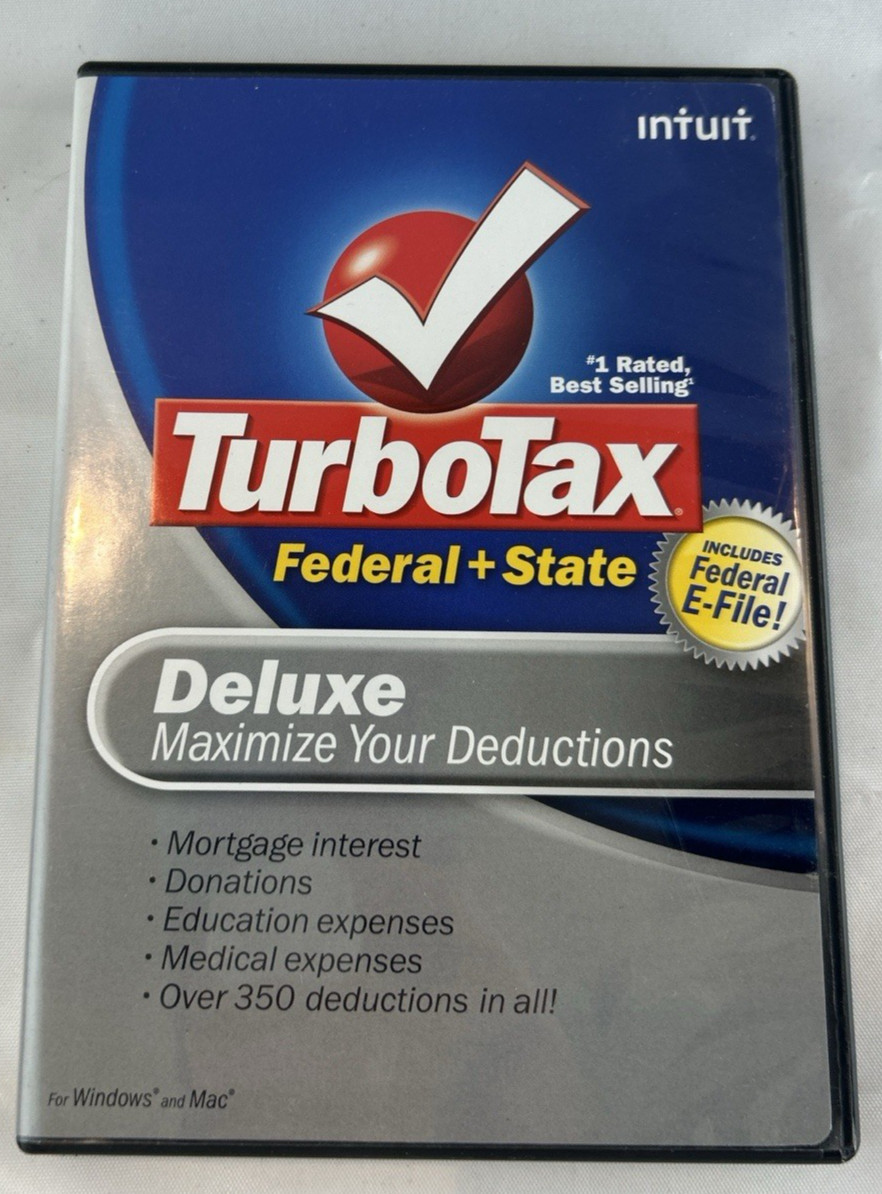 Turbotax 2008 Deluxe version