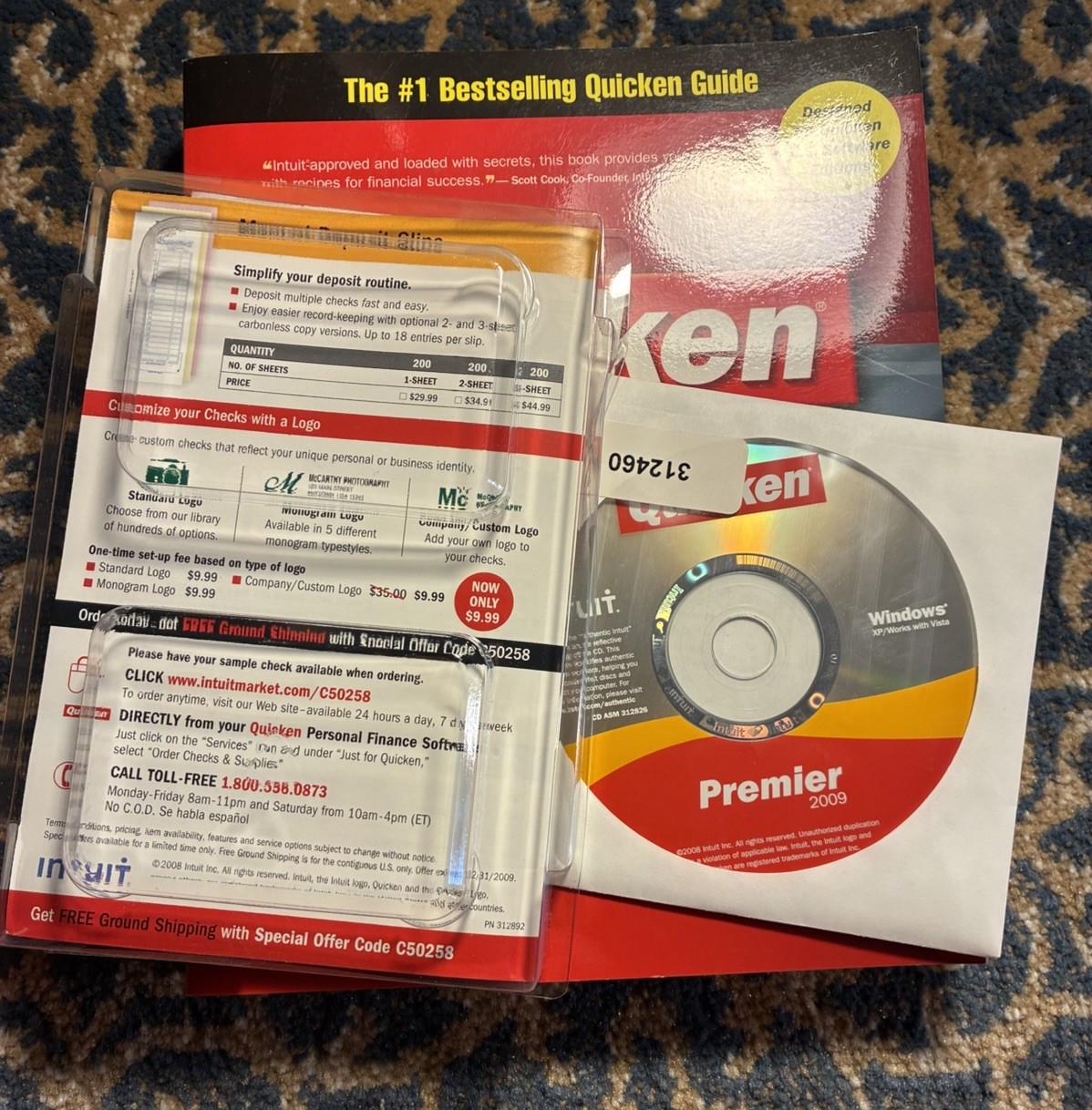 Quicken Premier 2009 For Windows Open Box Complete W/guide