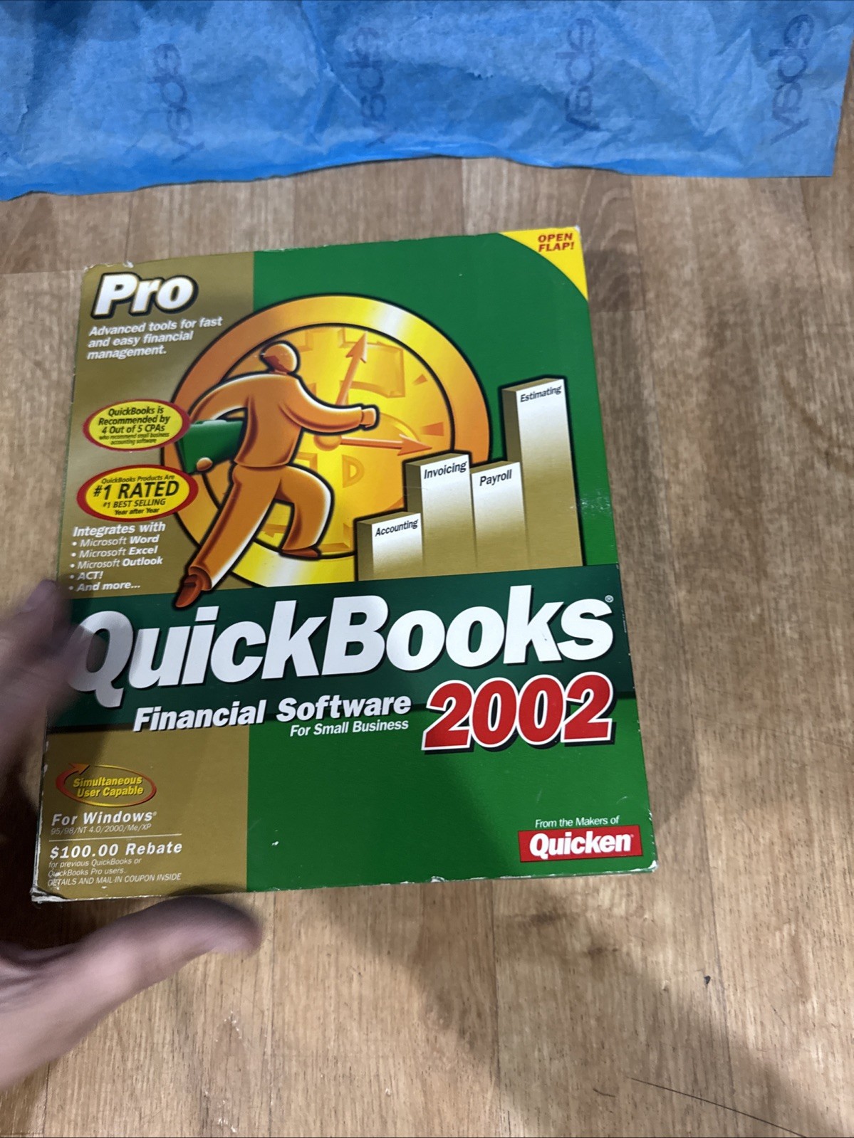 INTUIT QuickBooks Pro 2001 Full Version for Windows Install CD with License Key