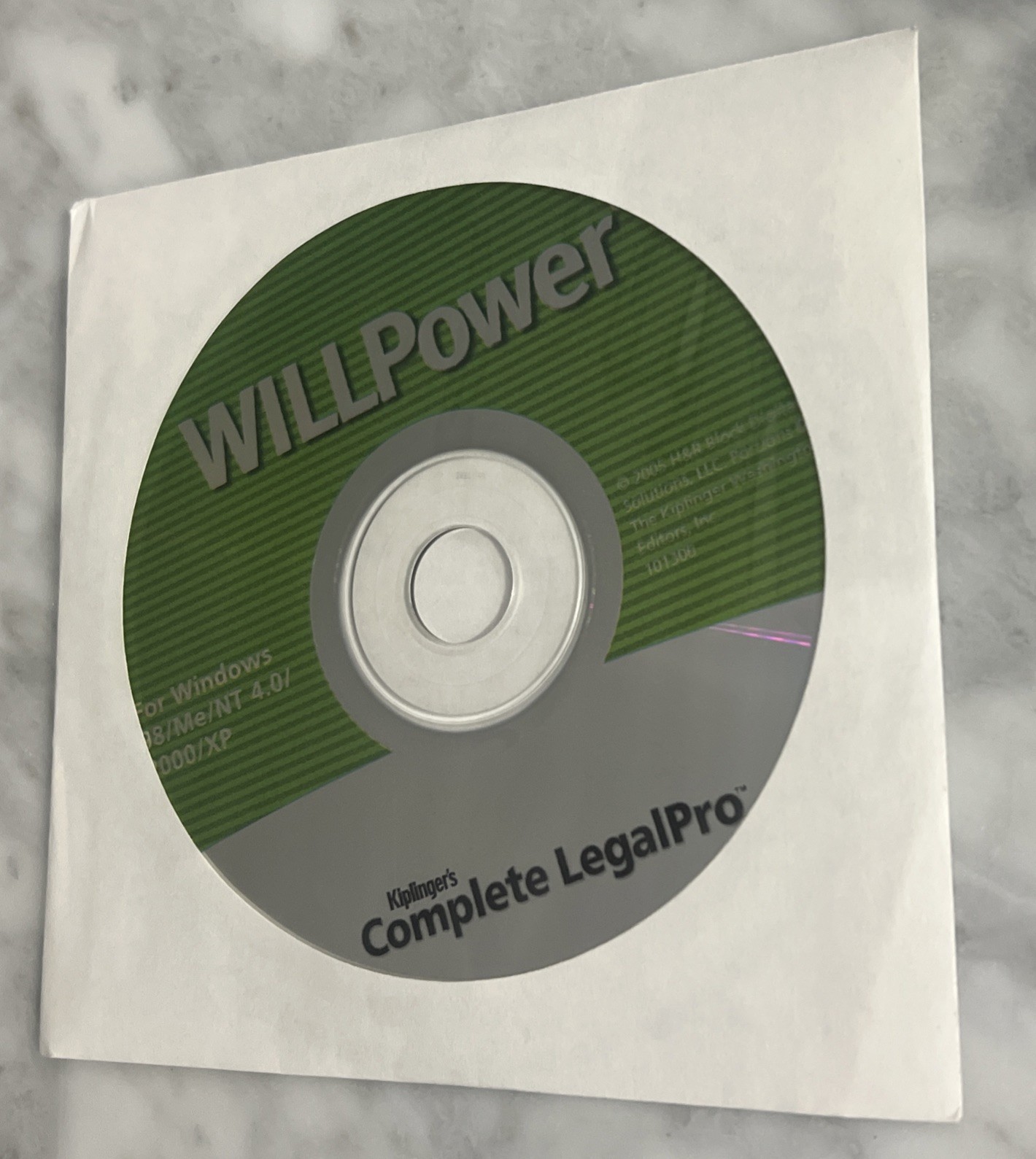 Kiplinger’s Complete LegalPro WILLPower Version 4.0 Windows 98/Me/NT4.0/2000/XP