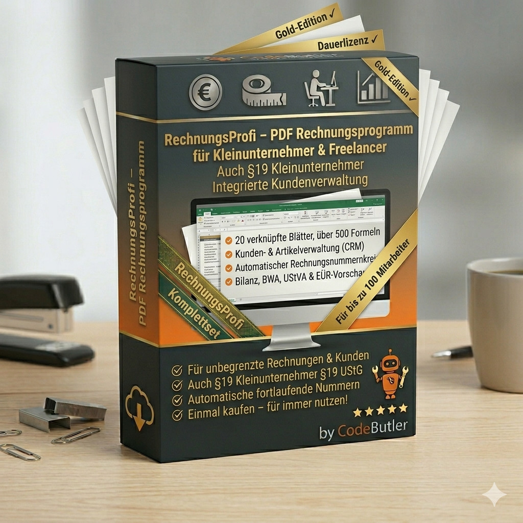 Invoice Program Excel PDF §19 Small Business Invoice Create Win & Mac ✅