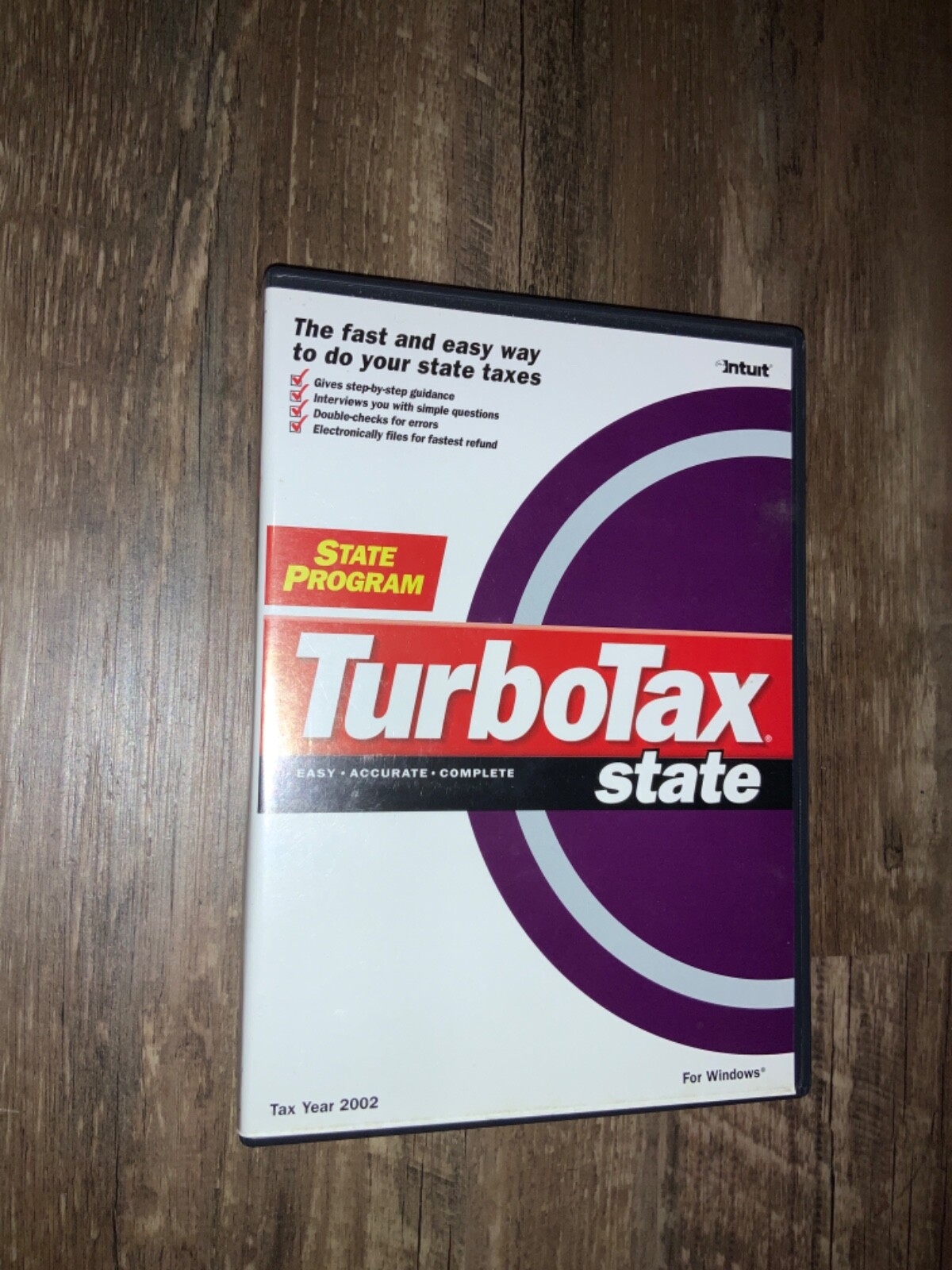 TurboTax State Program 2002