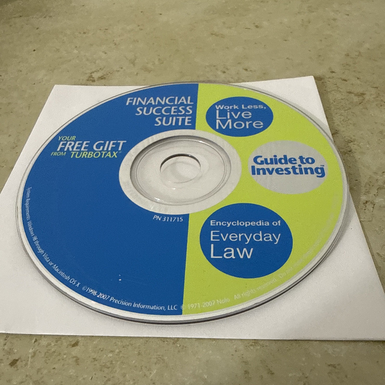 Turbotax Financial Success Suite Personal Finance Software CD