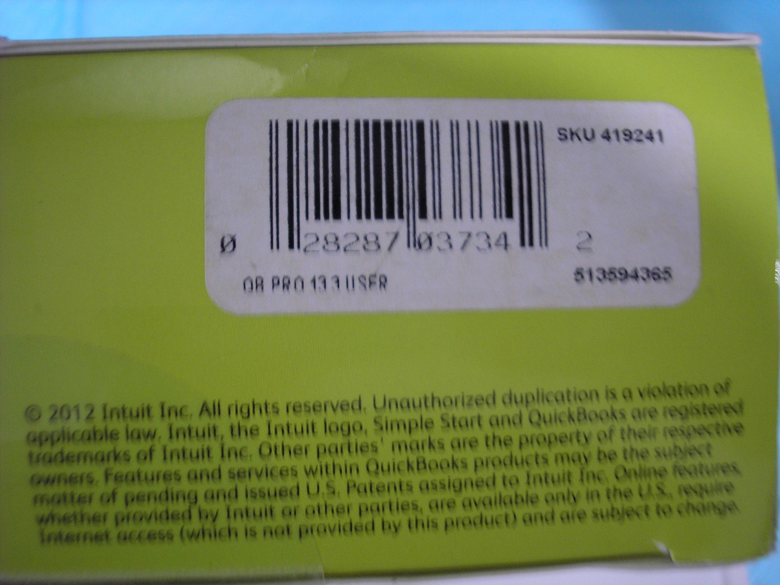 =3 USER VERSION= INTUIT QUICKBOOKS PRO 2013 FOR WINDOWS PC =LIFETIME LICENSE=