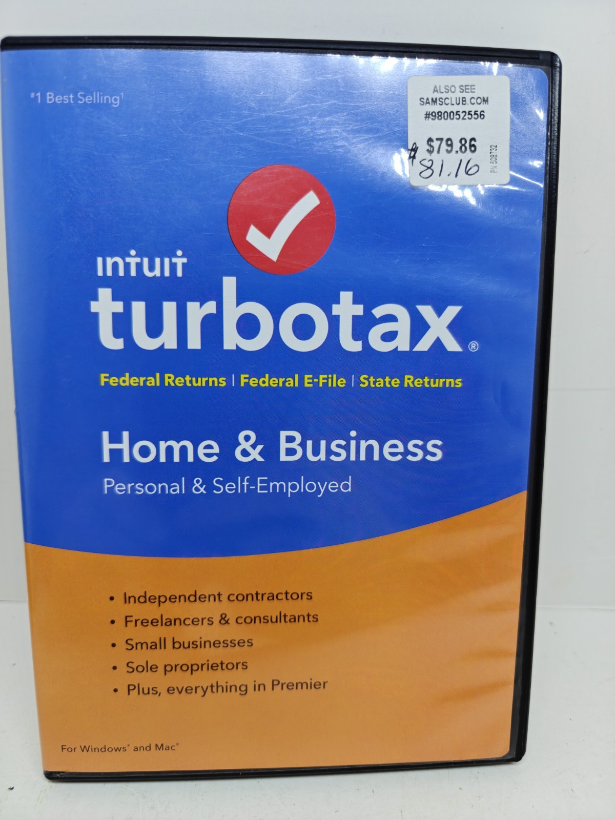 Intuit TurboTax 2017 Federal State Personal Home & Business CD for Windows/ Mac
