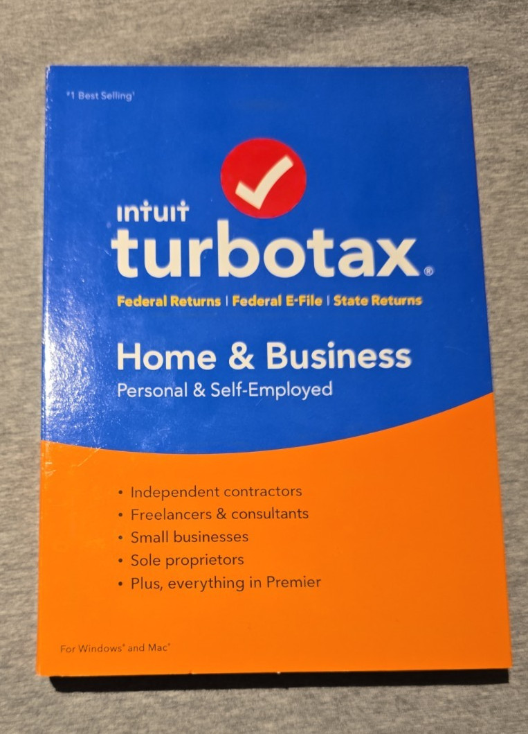 Turbotax HOME & BUSINESS 2017 Retail BOXED Sealed CD