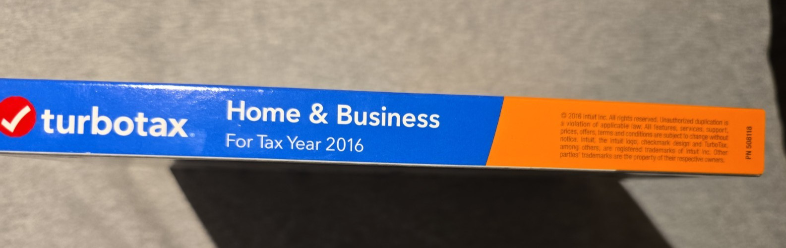 Turbotax HOME & BUSINESS 2016 Retail BOXED Sealed CD