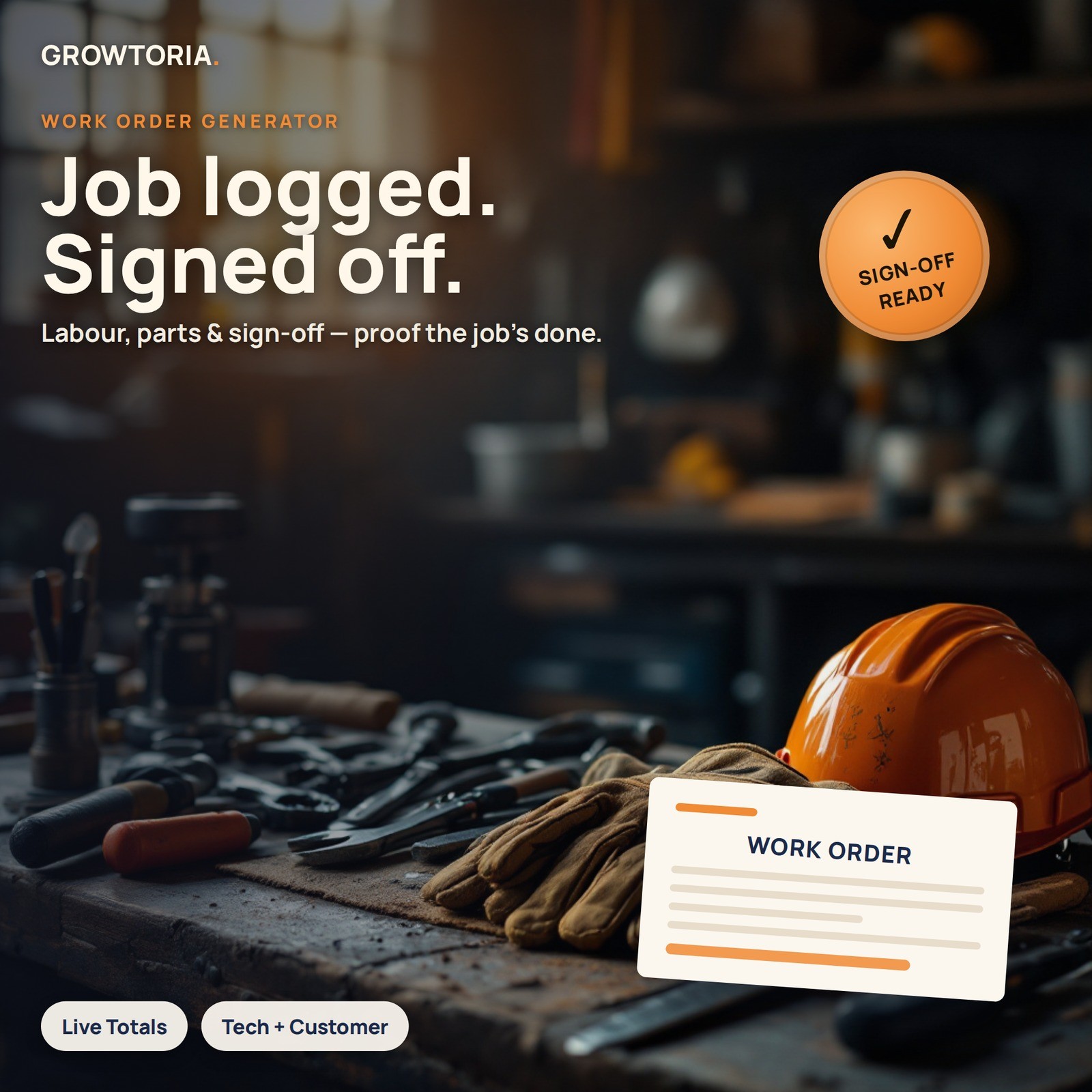 Work Order Generator Software Job Sheet Maker App Contractor Trades Electrician