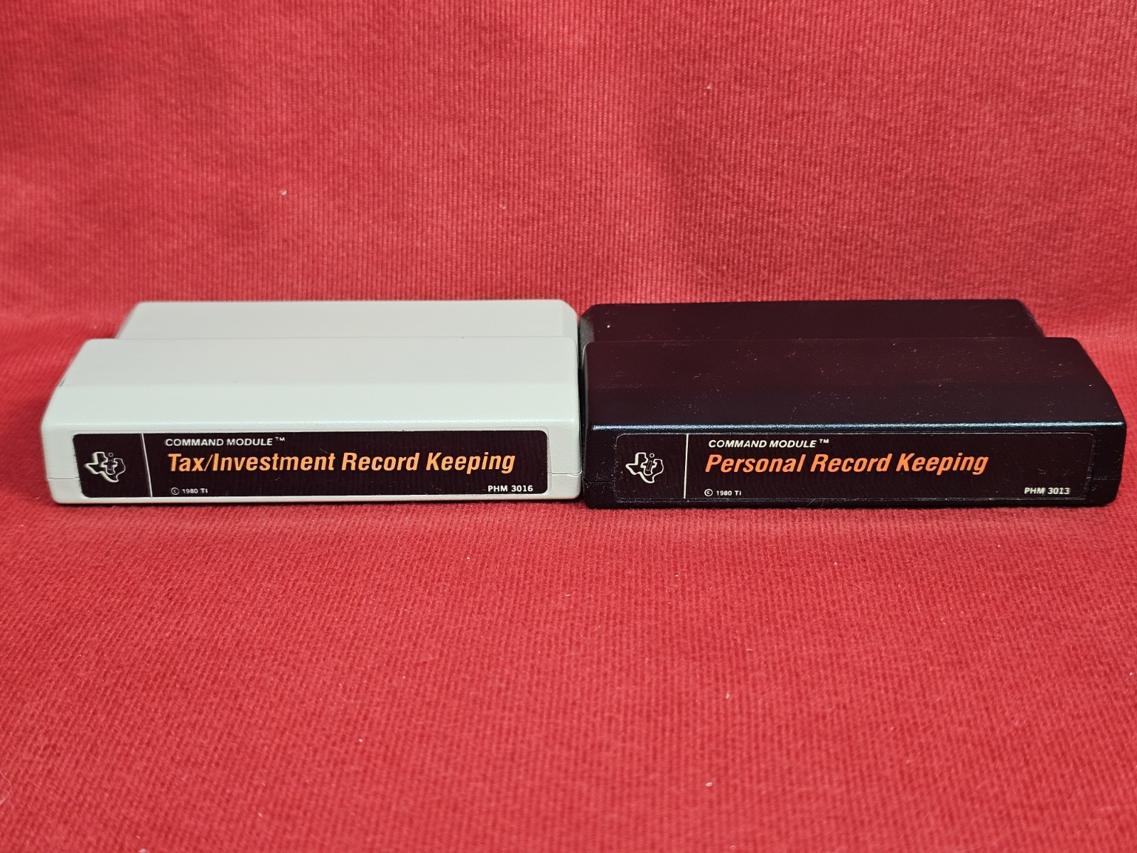 4 Carts Disk Manager Real Estate Investment Tax Record TI Texas Instruments