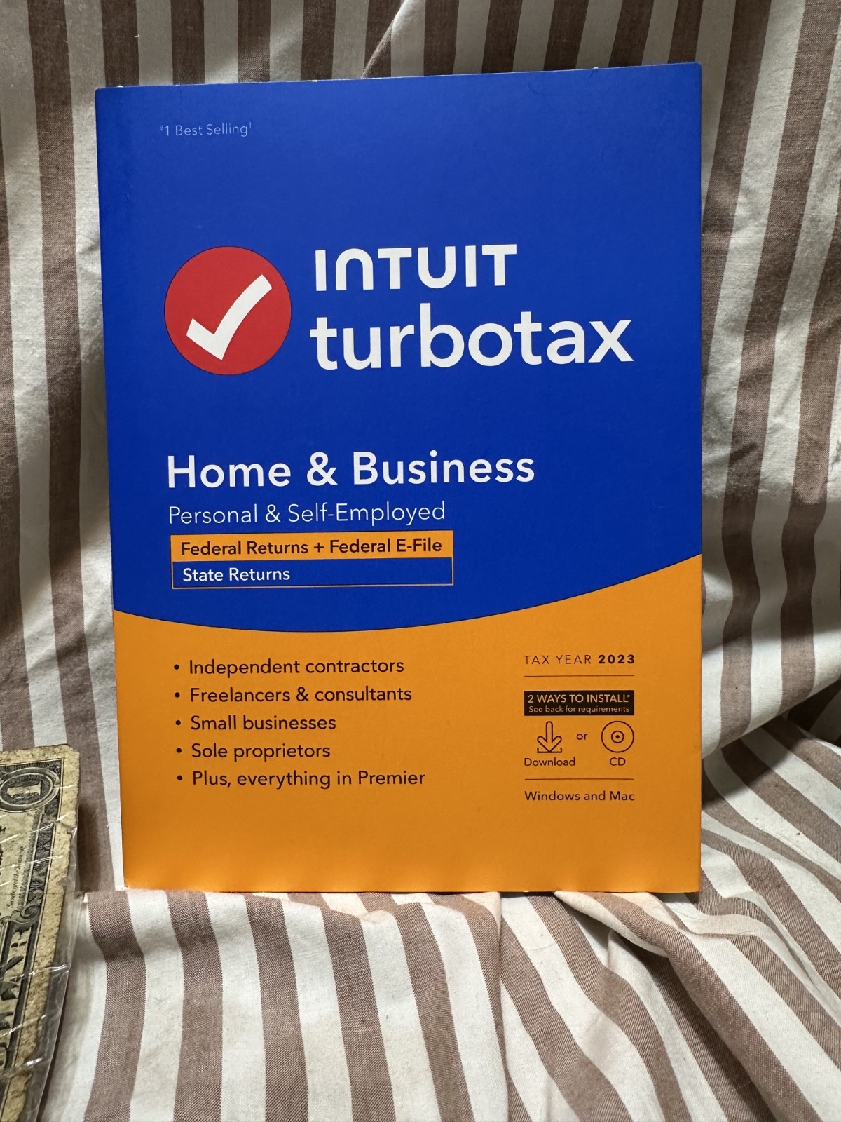 NEW TurboTax Home & Business 2023 Federal + E-file + State for Windows/Mac USA