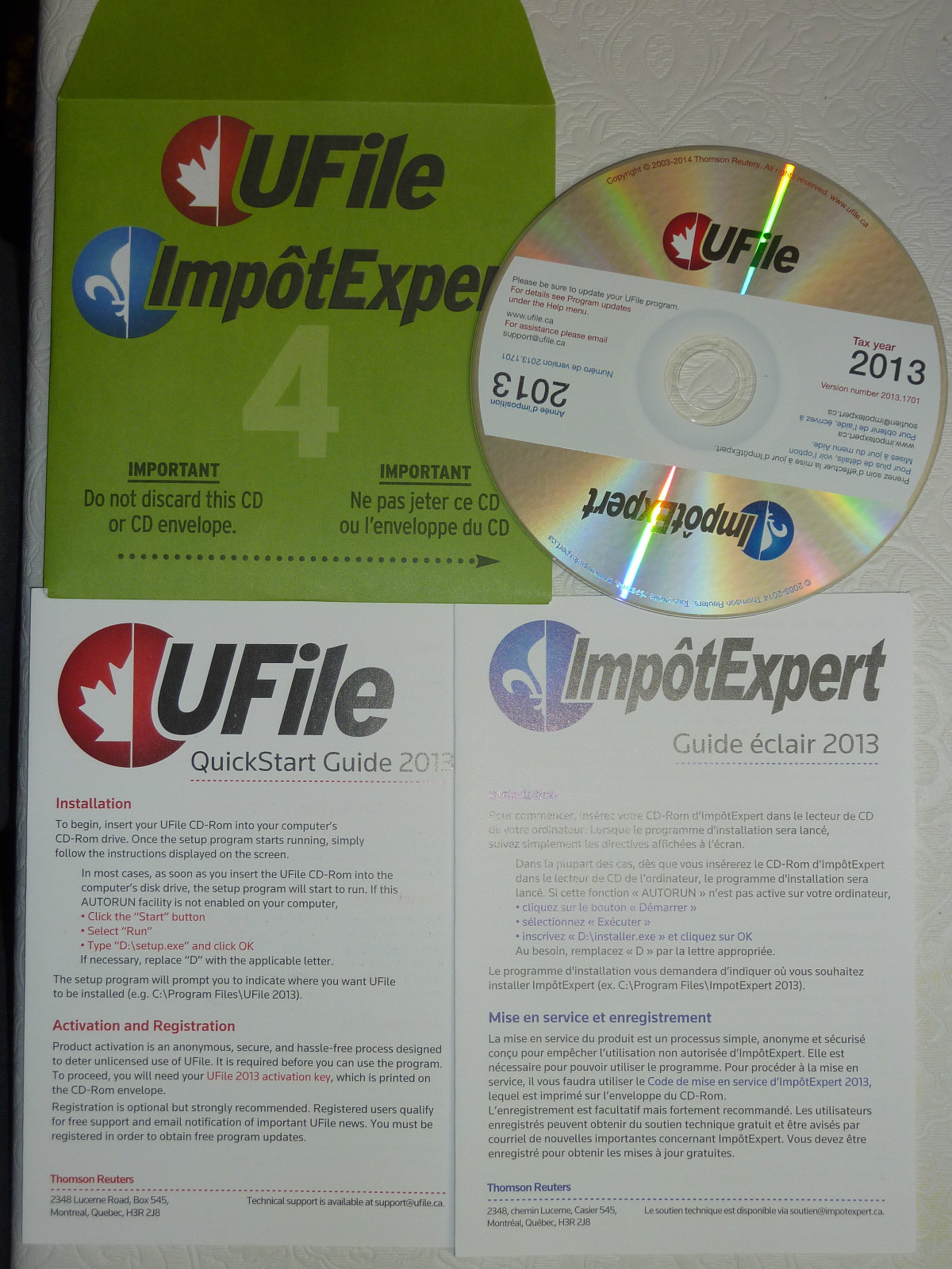 UFile 2013 Tax Year Standard Edition (Dr Tax) *no box – software and guide only*